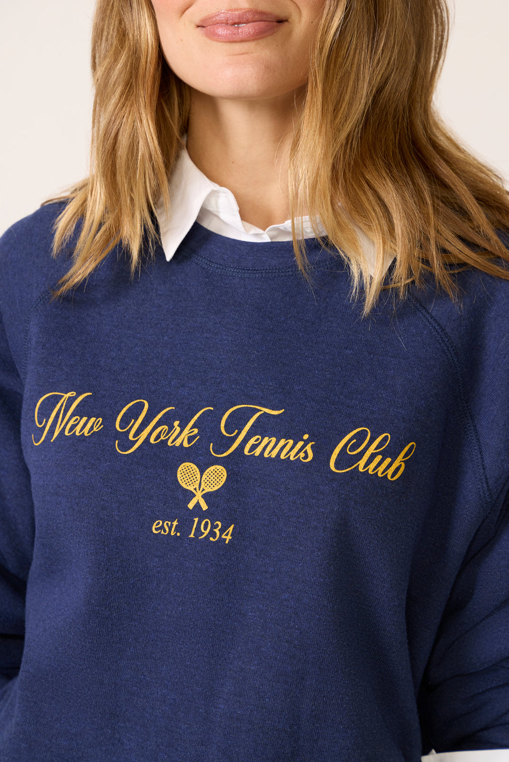 Women's NYC Tennis Club Raglan Crew Sweatshirt