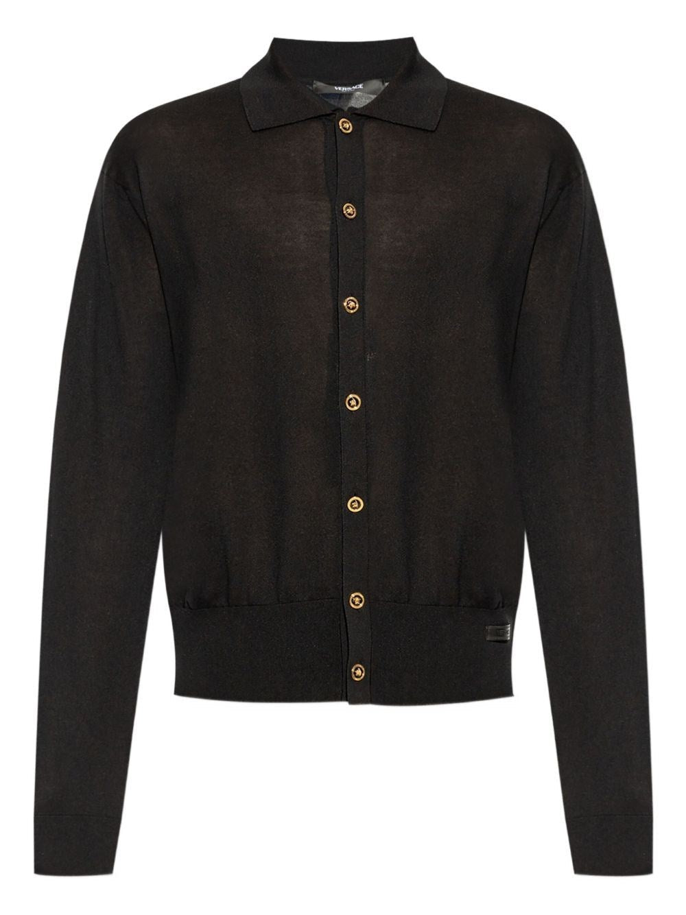 Versace Men Cotton And Silk Cardigan