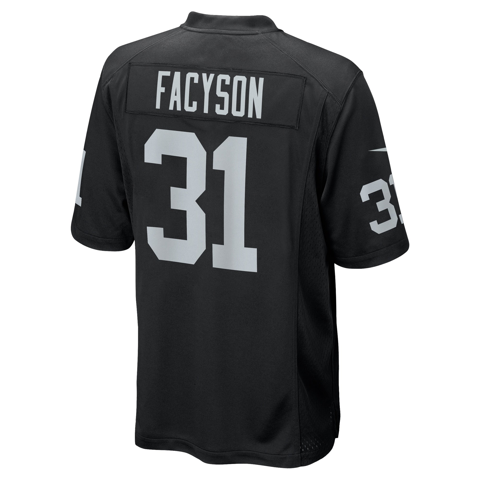 Brandon Facyson Las Vegas Raiders Nike Team Game Jersey -  Black