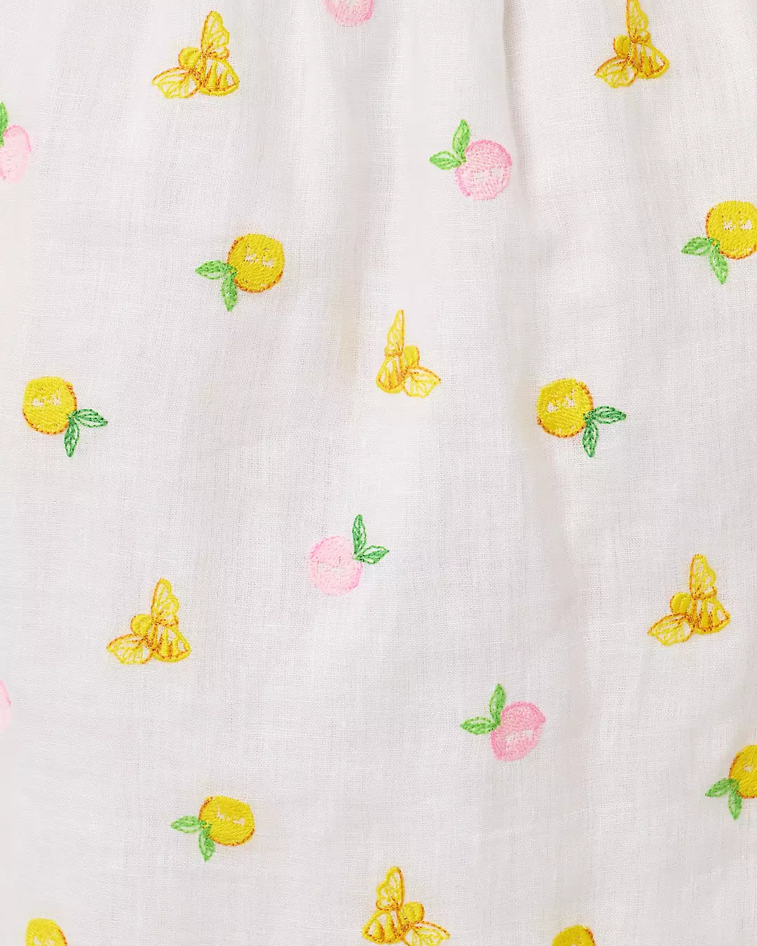 Abralynn Embroidered Linen Shirtdress