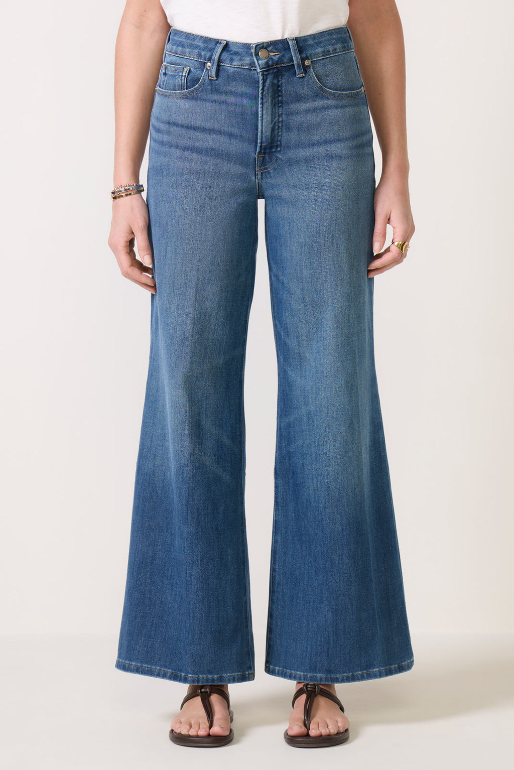 Women's Waist Palazzo Ankle Jean