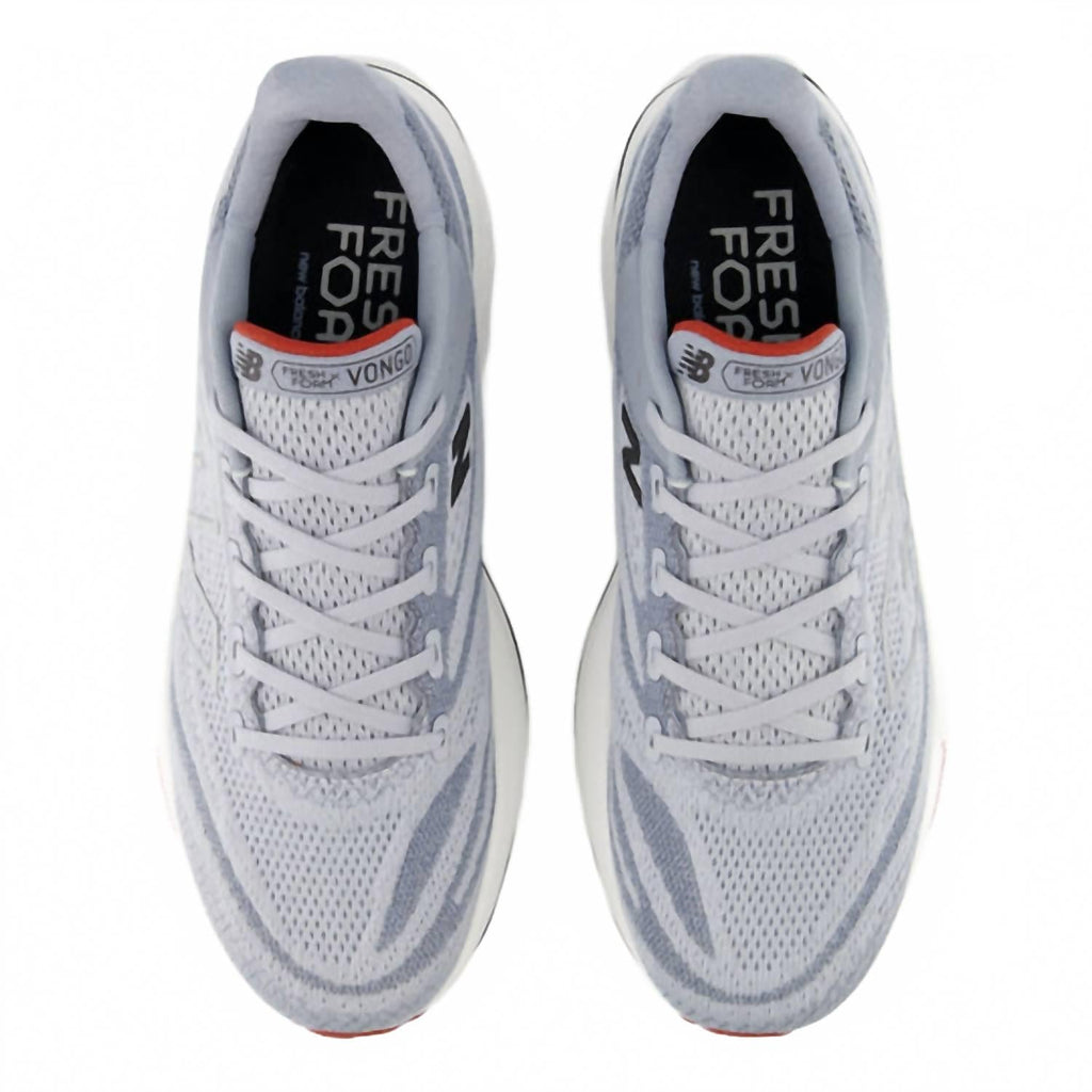 Men's Fresh Foam X Vongo V6 Running Shoes In Aluminum Grey Brick Red