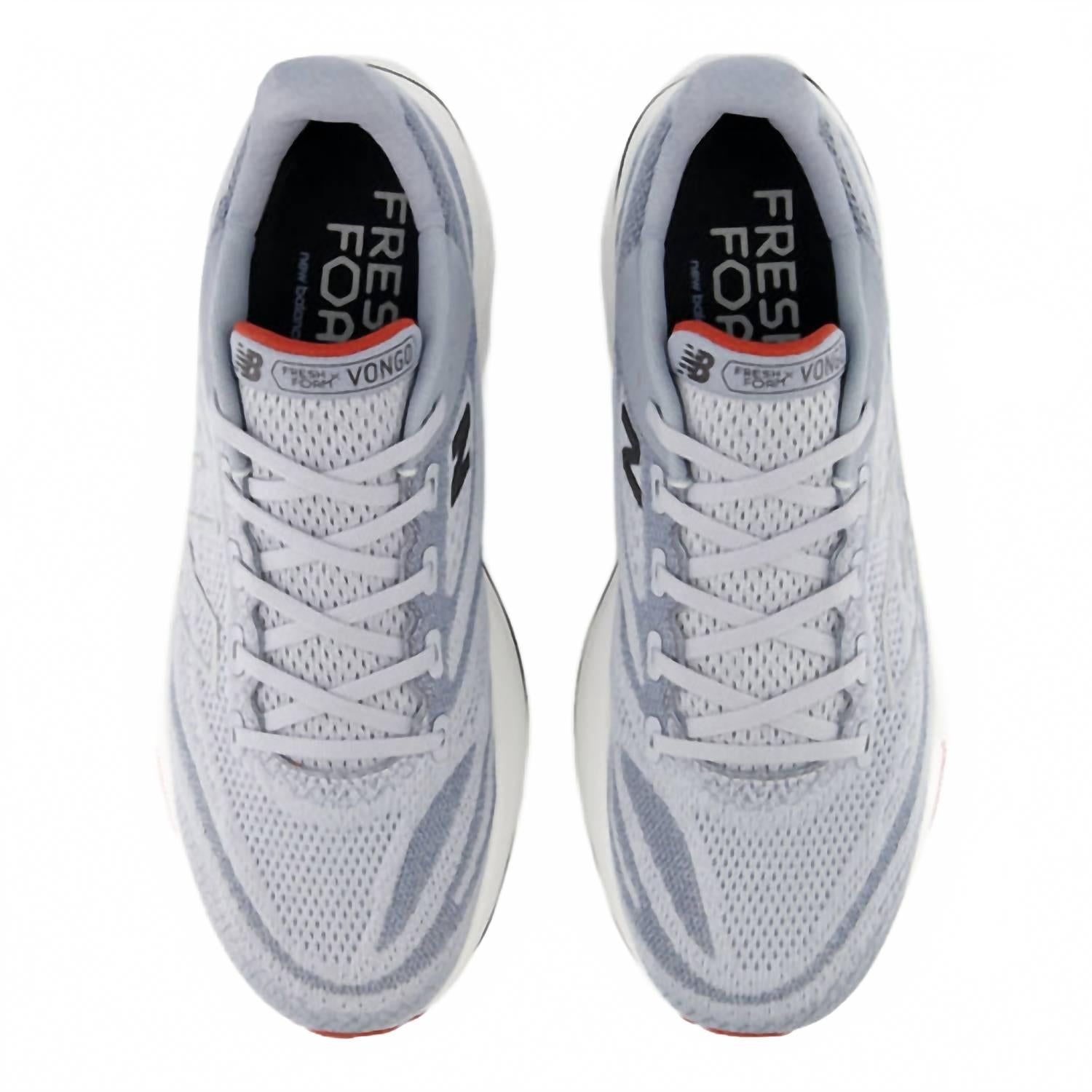 Men's Fresh Foam X Vongo V6 Running Shoes In Aluminum Grey Brick Red