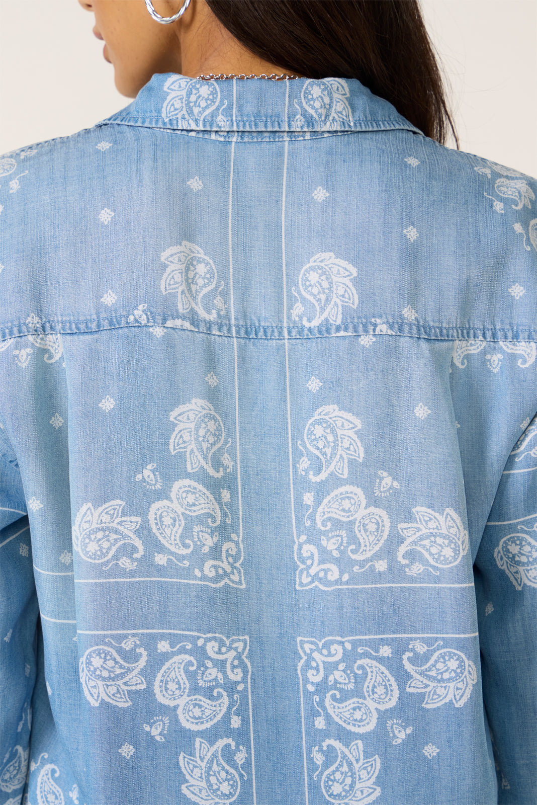 Women's Bandana Print Shirt
