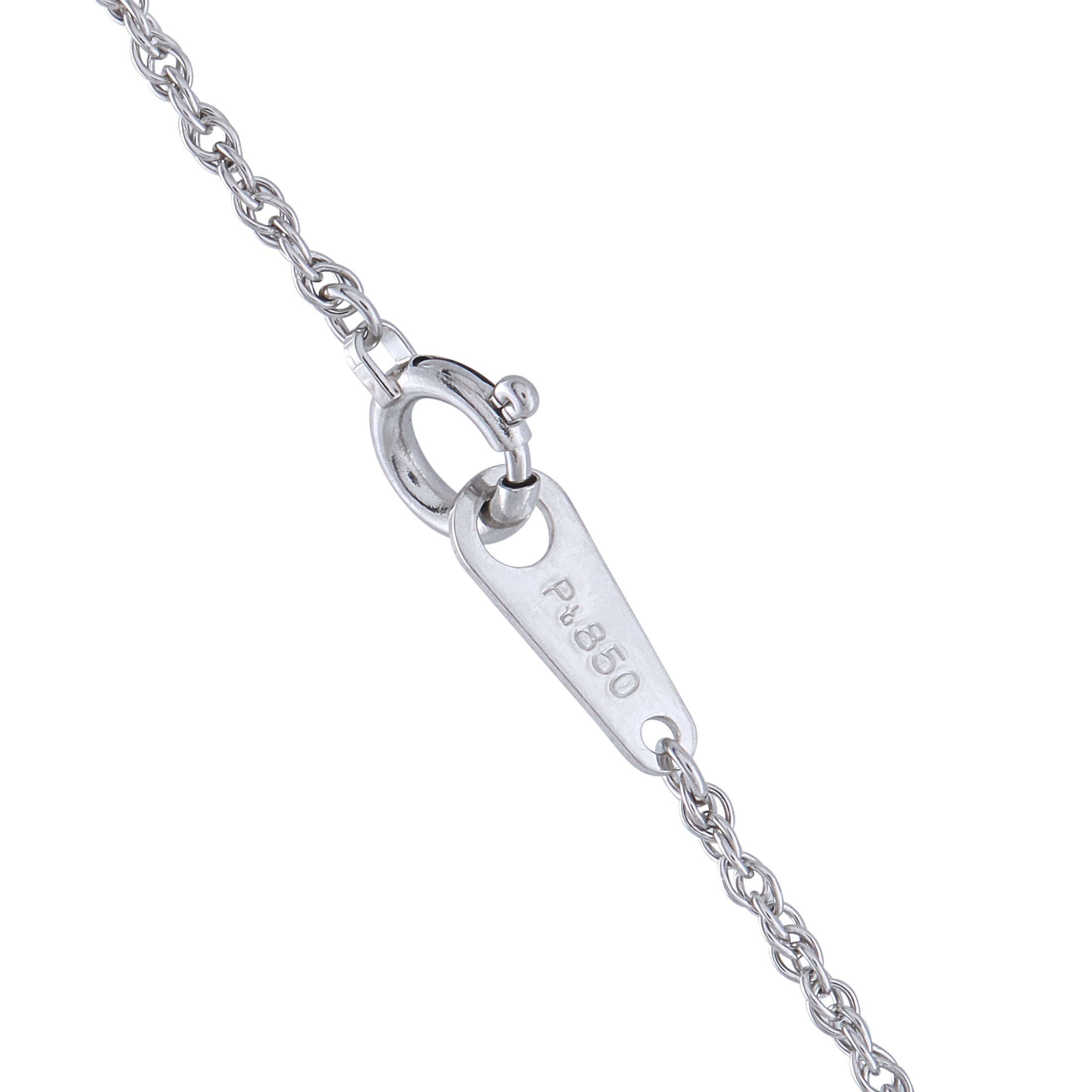 LB Exclusive Platinum 0.27ct Diamond and Sapphire Pendant Necklace MF27-041426