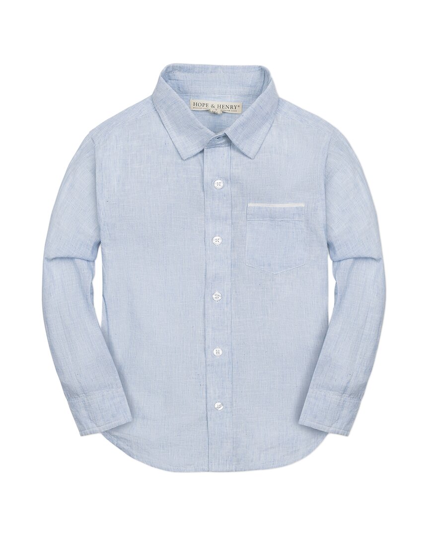 Hope & Henry Linen Button-Down Shirt