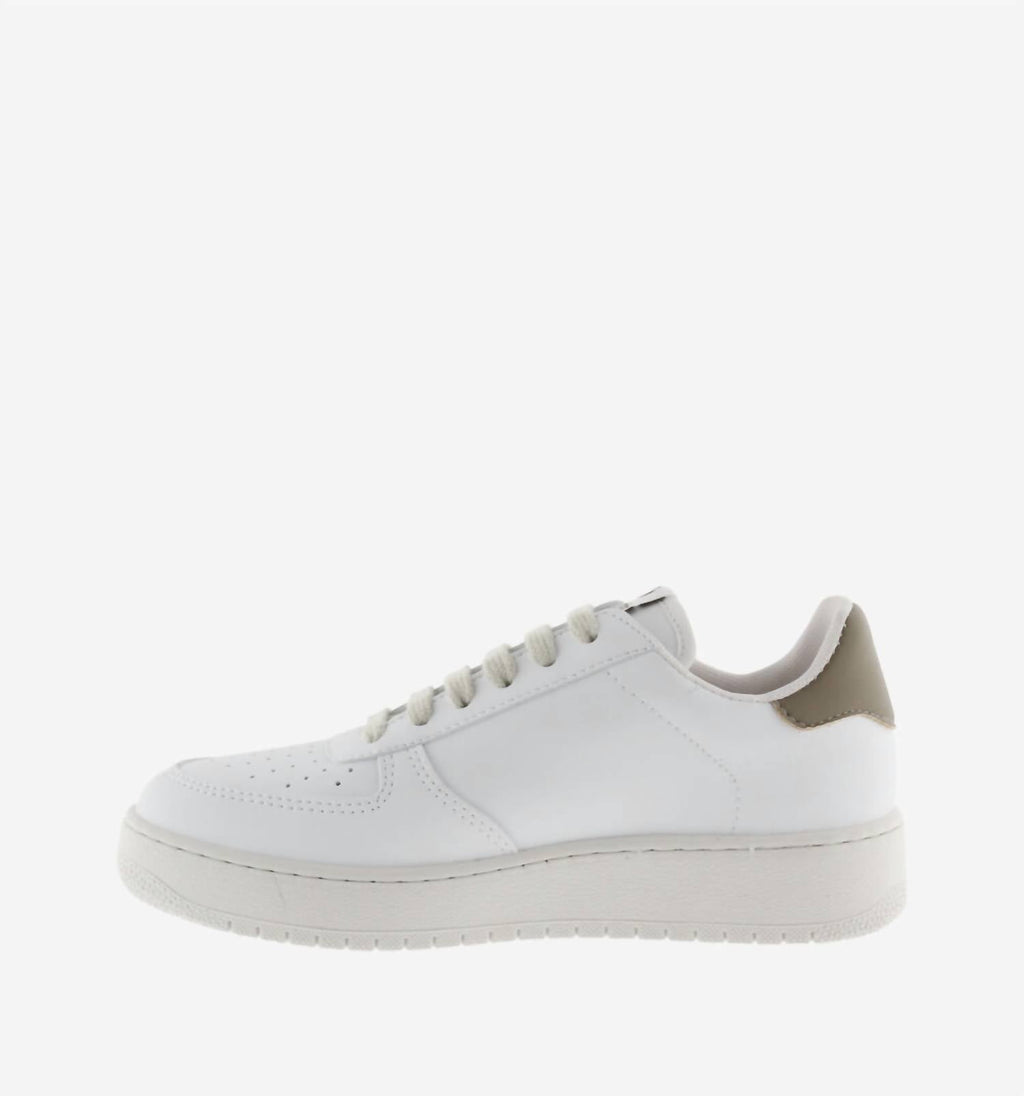 Men's Low-Top Lace-Up Sneakers In Taupe