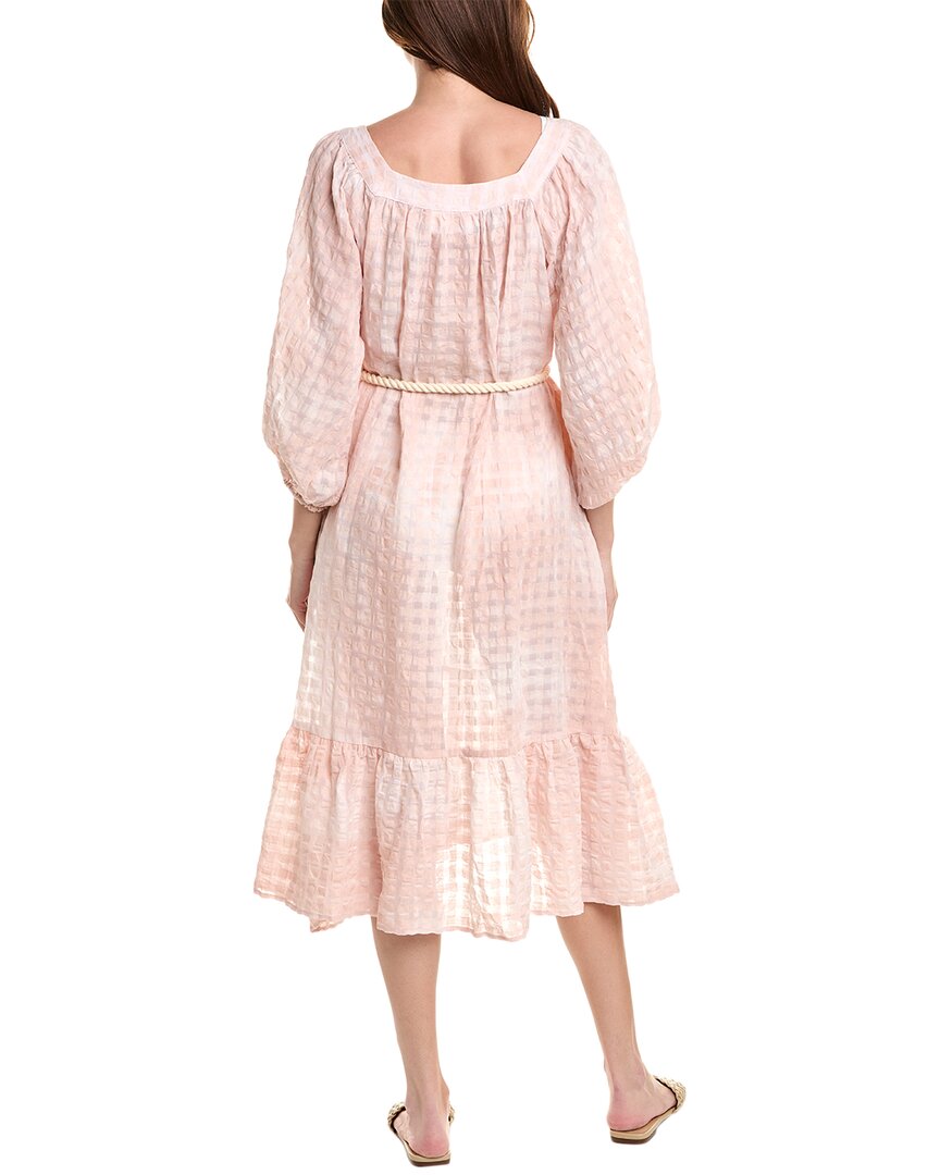 Lisa Marie Fernandez Laure Linen-Blend Maxi Dress