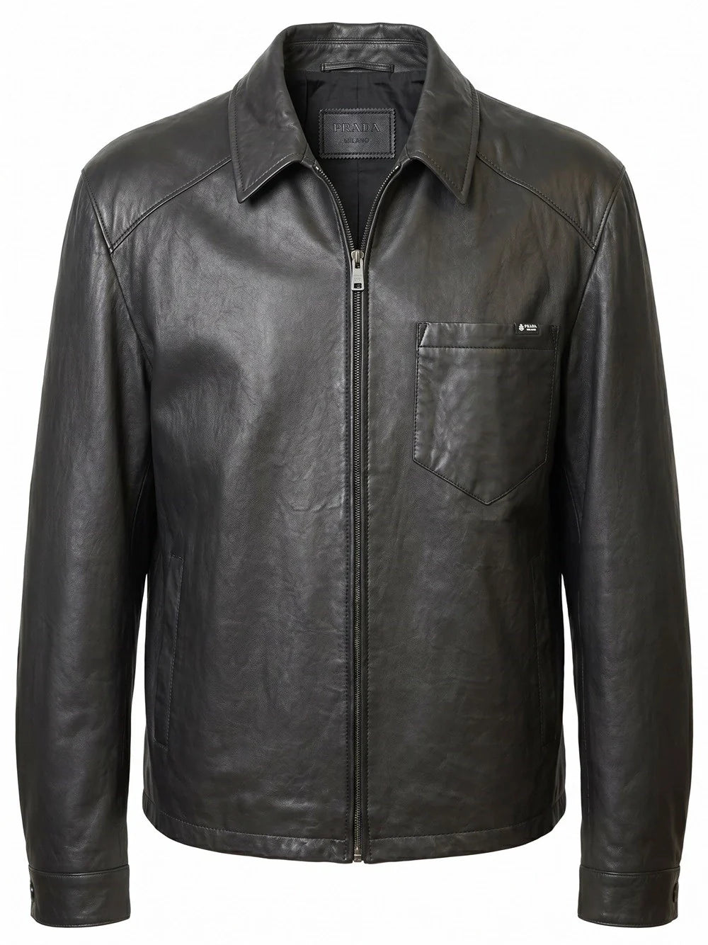 Prada Men Leather Jacket