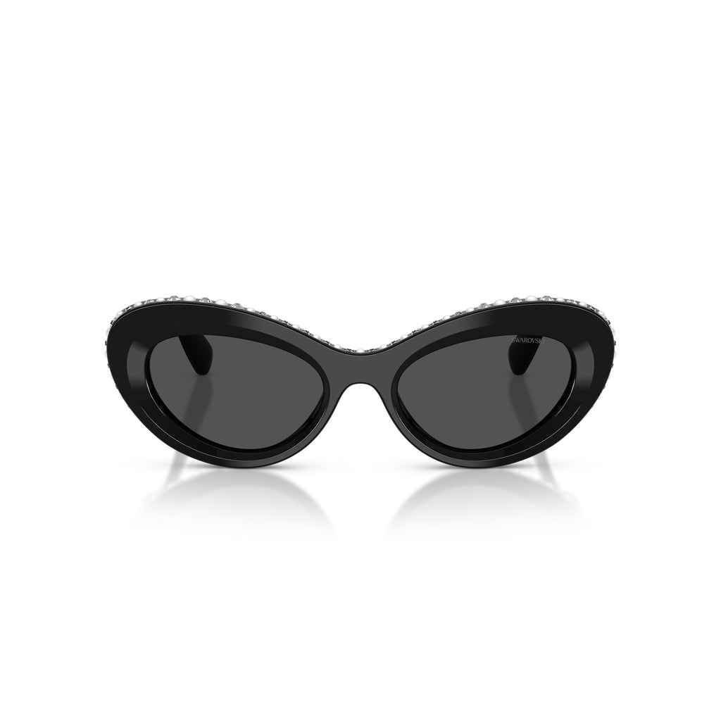 0Sk6061U Cat-Eye Sunglasses with Crystal-Embellished Frame