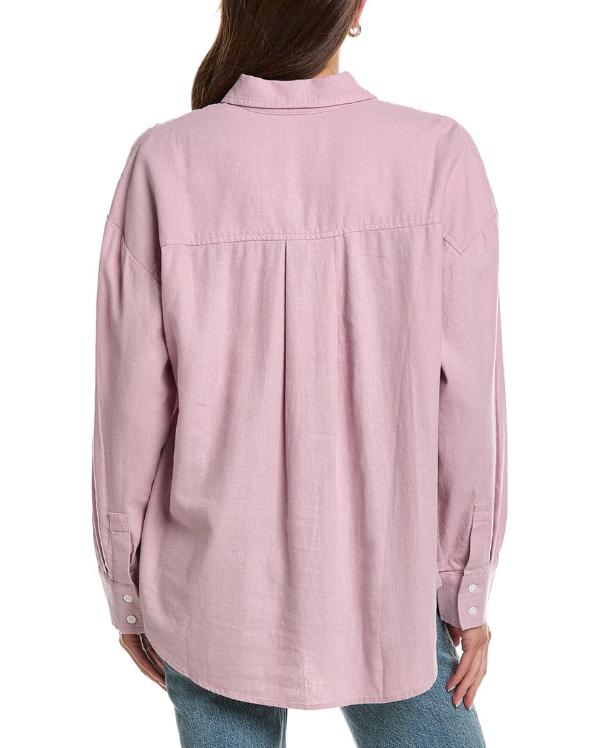 Electric & Rose Linen-Blend Boyfriend Shirt