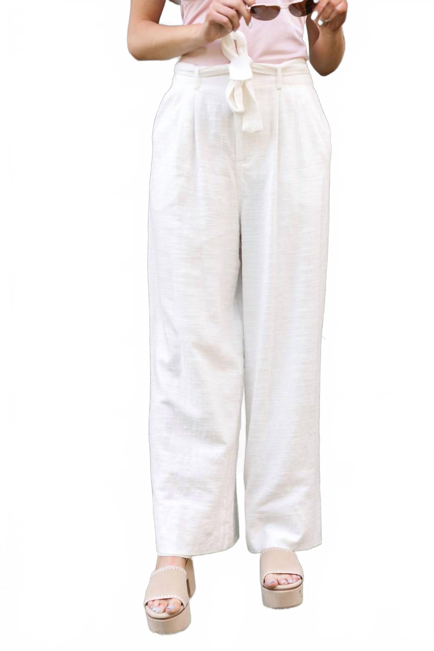 Women's Long Weekend Pants In White