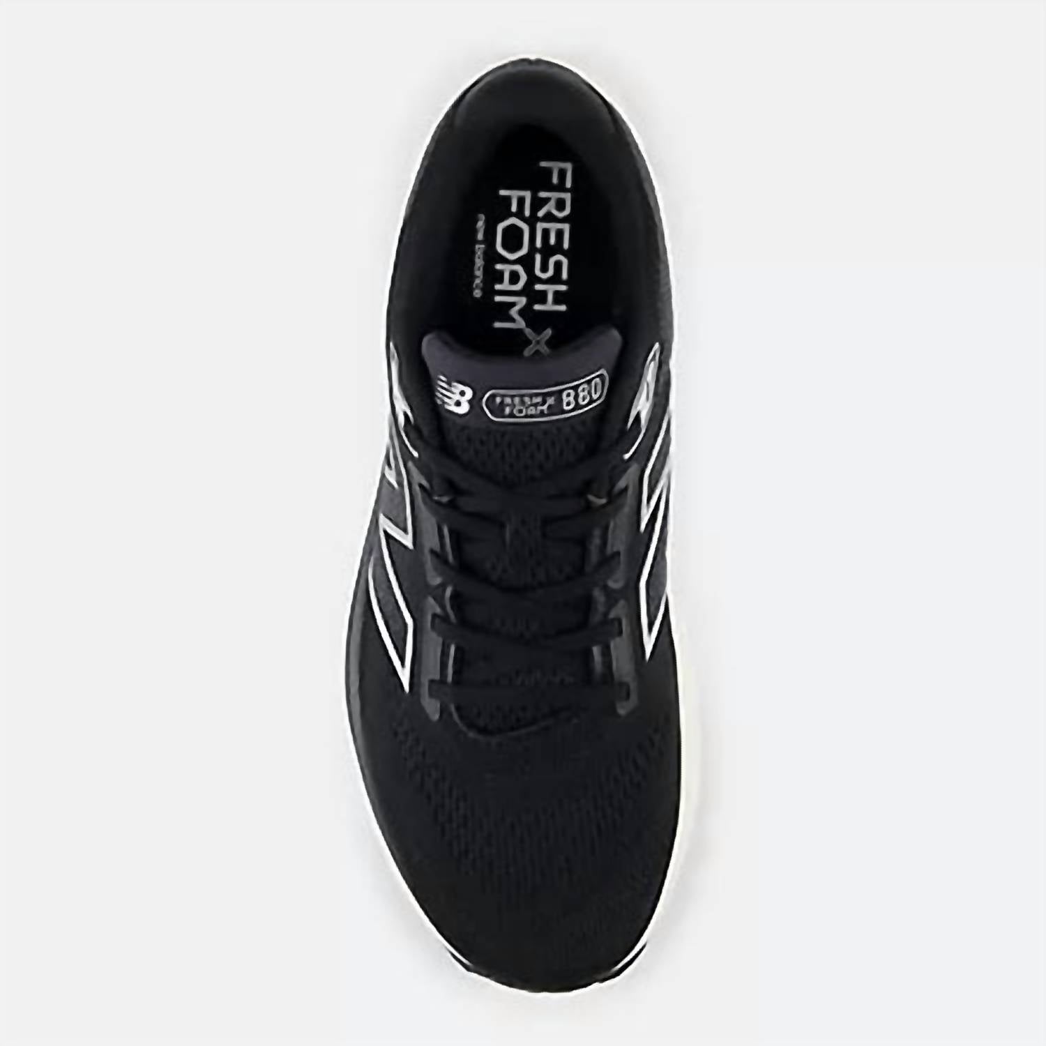 Men's Fresh Foam X 880V14 Running Shoes In Black White