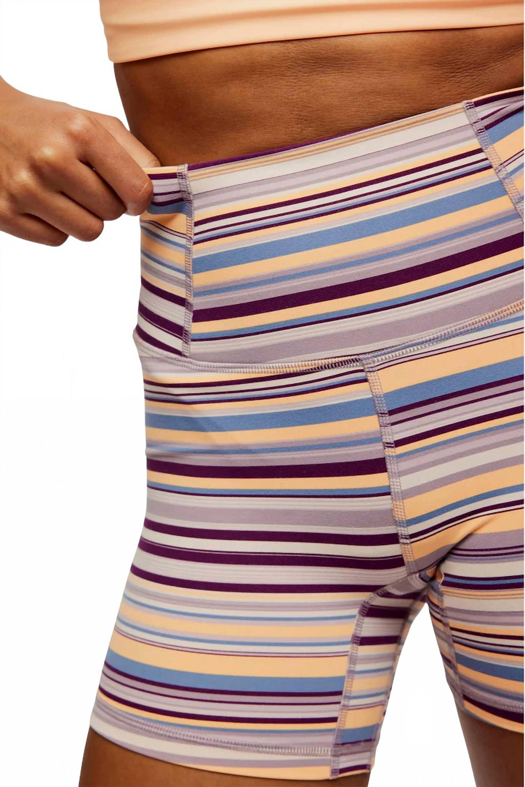 Printed Never Better Bike Short In Cranberry