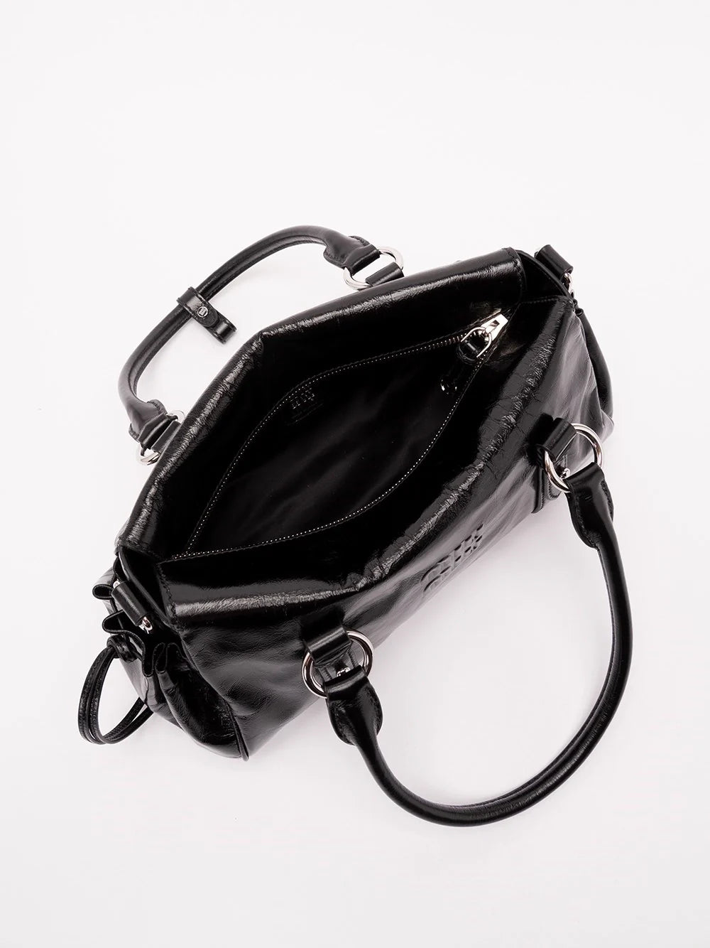 Miu Miu Women Shiny Leather Handbag