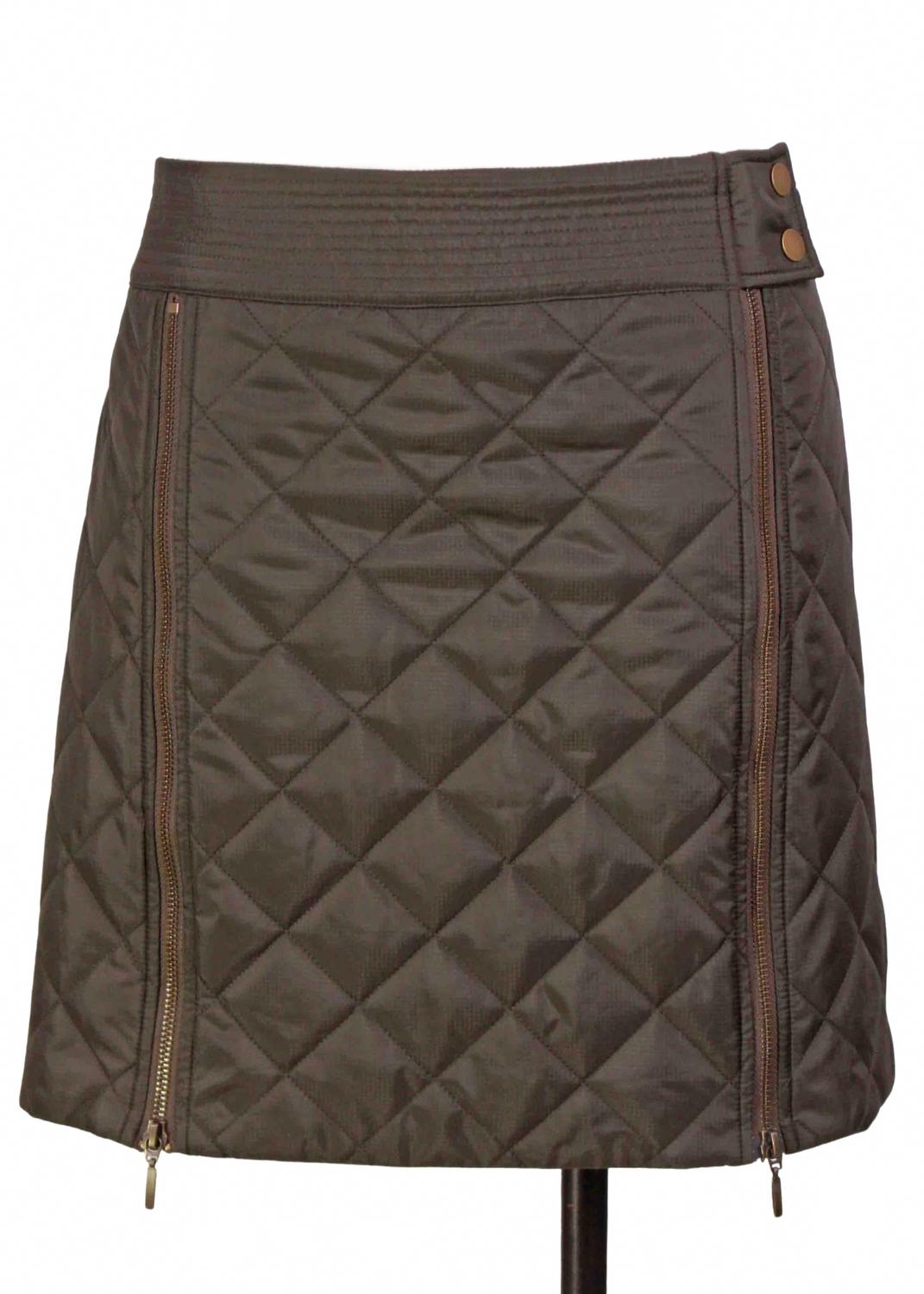 Jette Quilted Skirt In Army