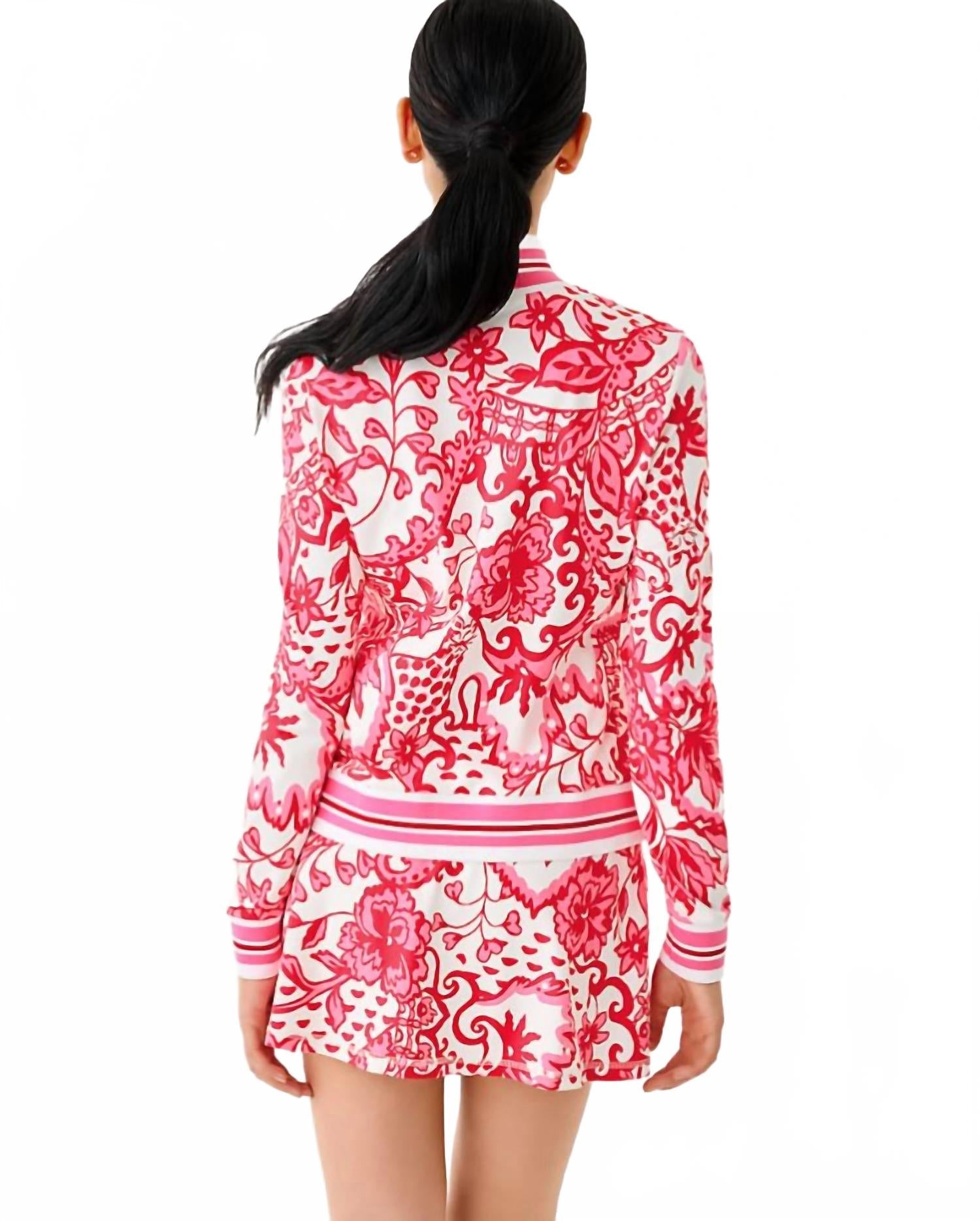 Regate Upf 50+ Jacket In Coconut Spicy Socialite