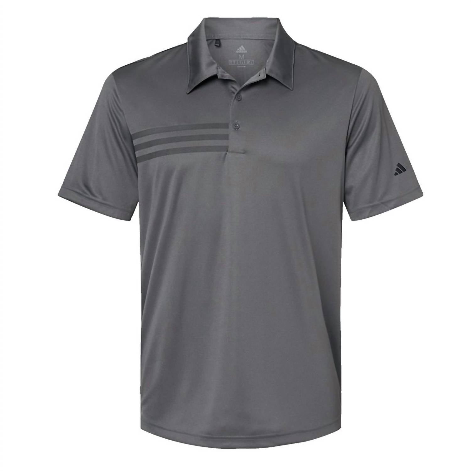 Men's 3-Stripes Chest Top In Grey/black
