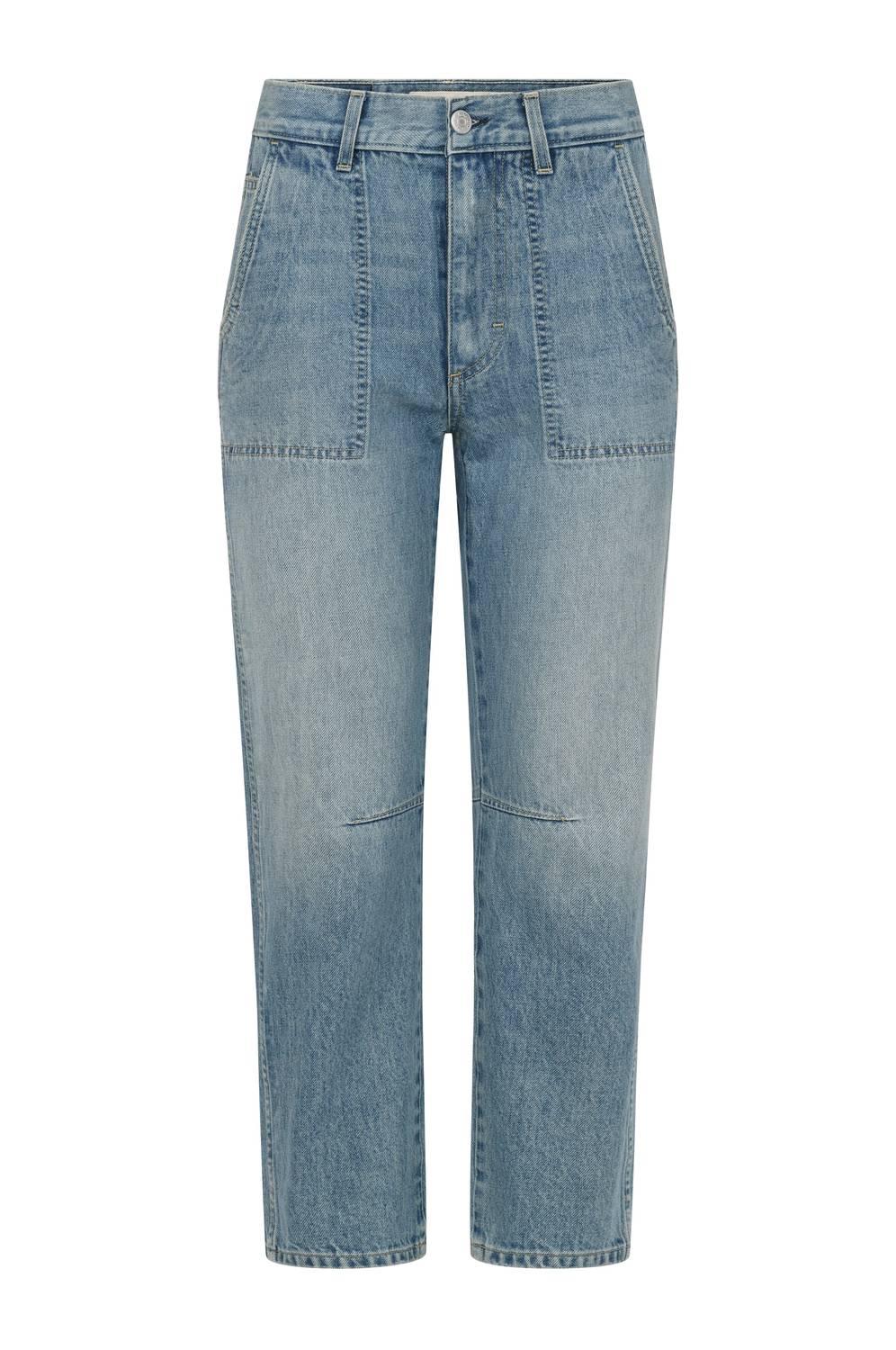 Cate High Rise Cropped Jeans In Pulse