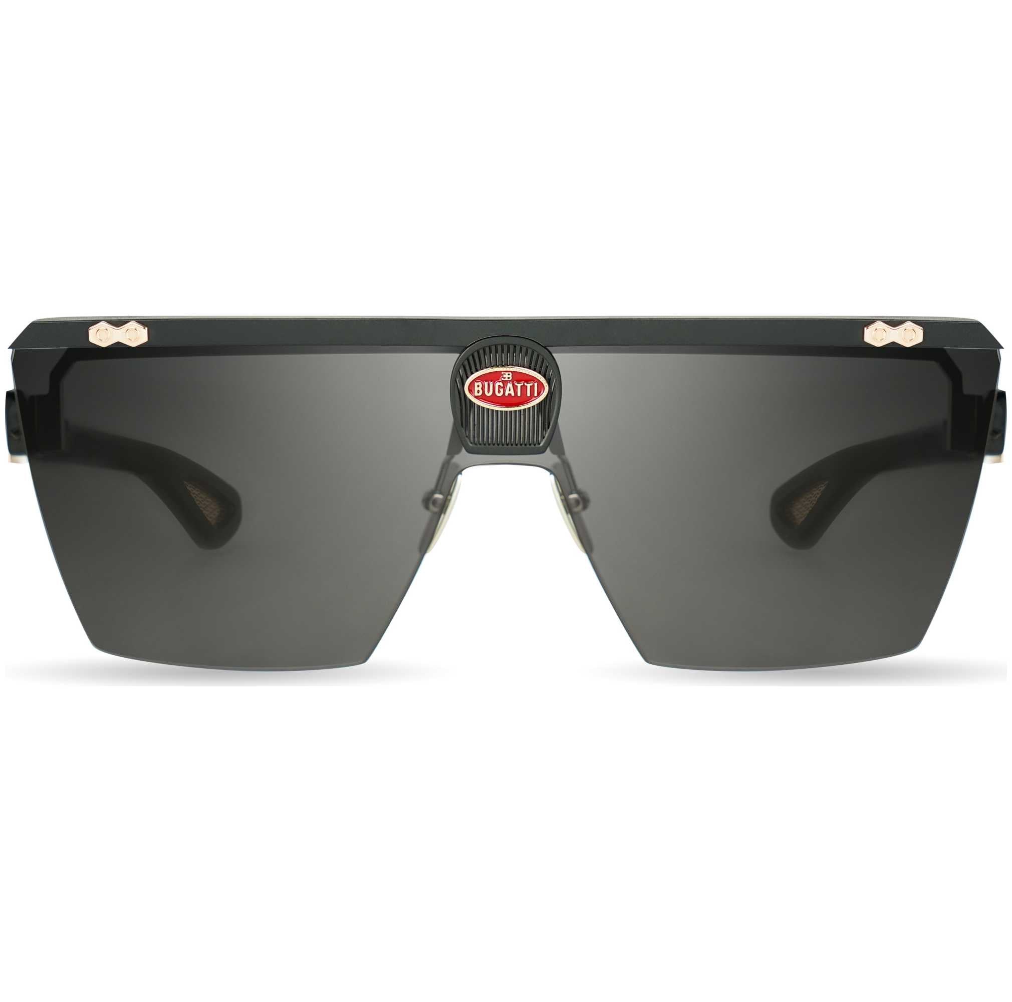 Bugatti Men's 42 mm Black Sunglasses