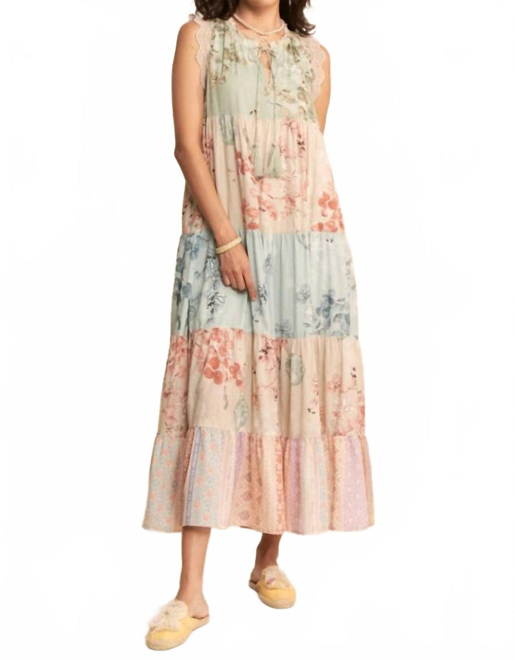Better Believe Maxi Dress In Sage Multi