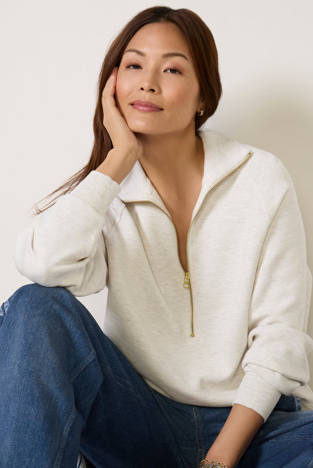 Women's Selene Half Zip Sweat Top