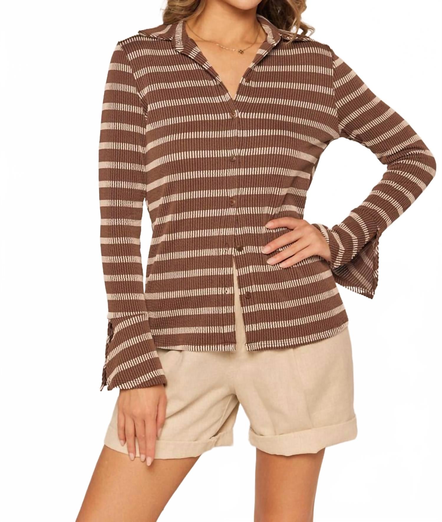 Frankie Top In Striped