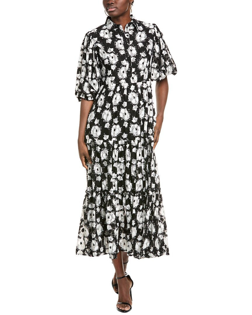 Gracia Puff Sleeve A-Line Maxi Dress