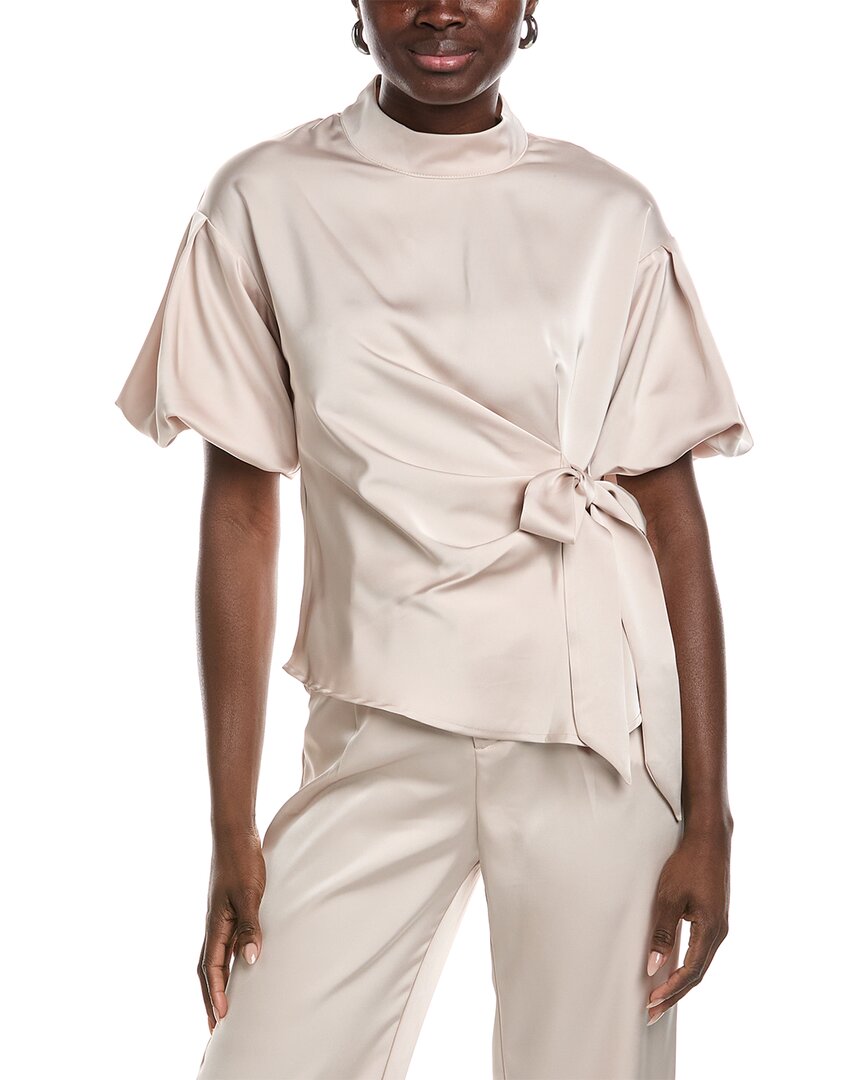 Gracia Side Tie Satin Top