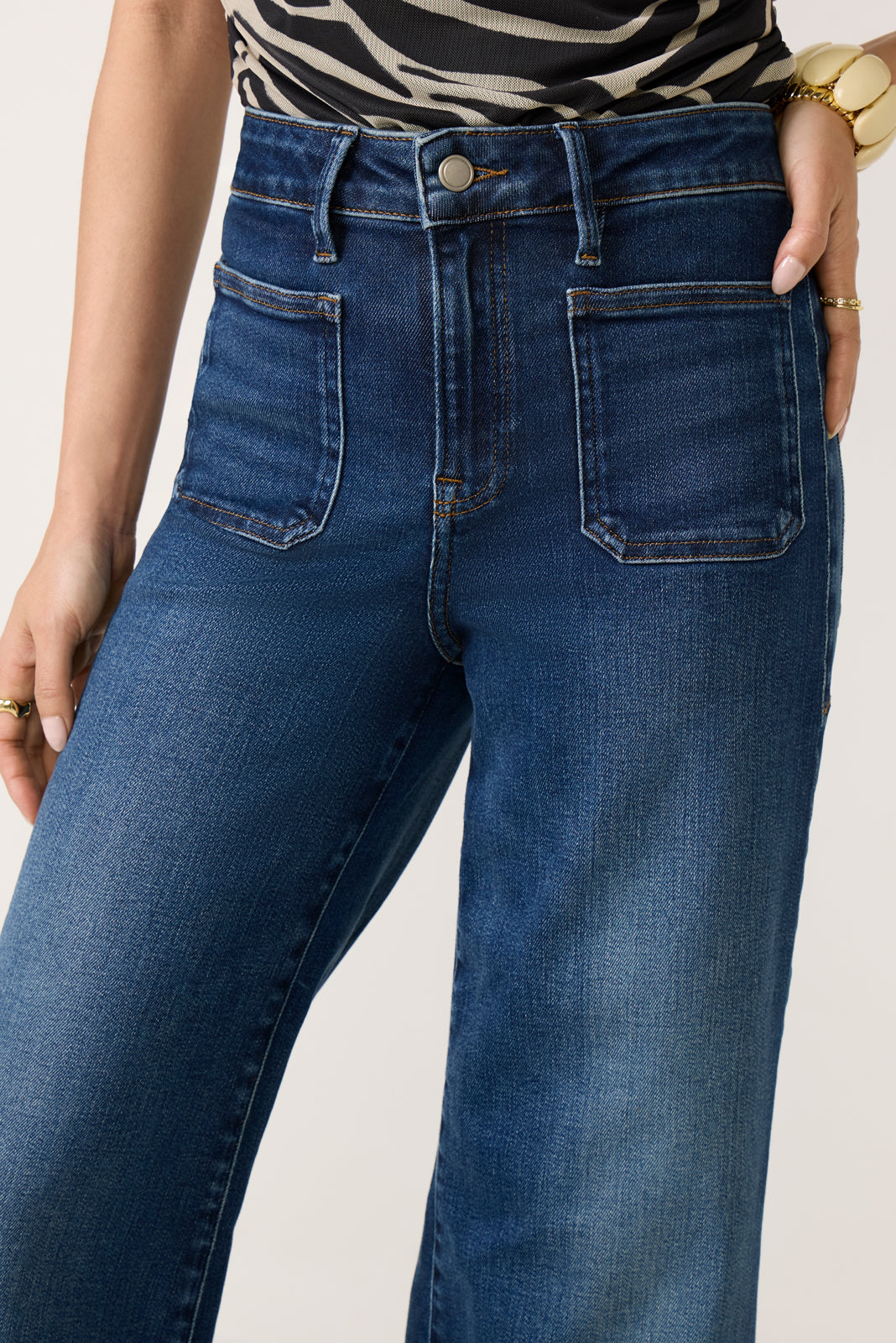 Women's Petite Waist Palazzo Jean