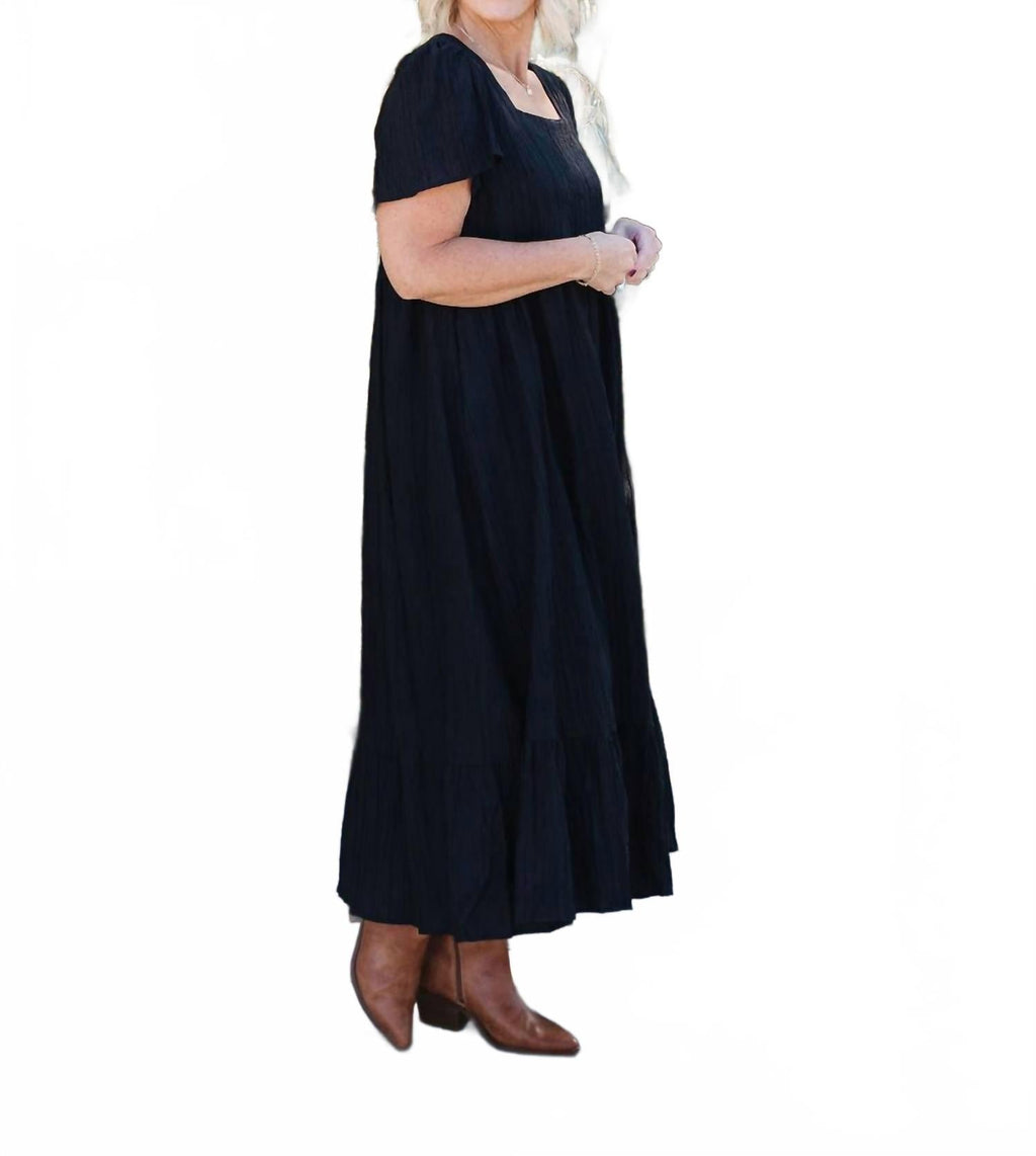 Wendi Midi Dress In Black
