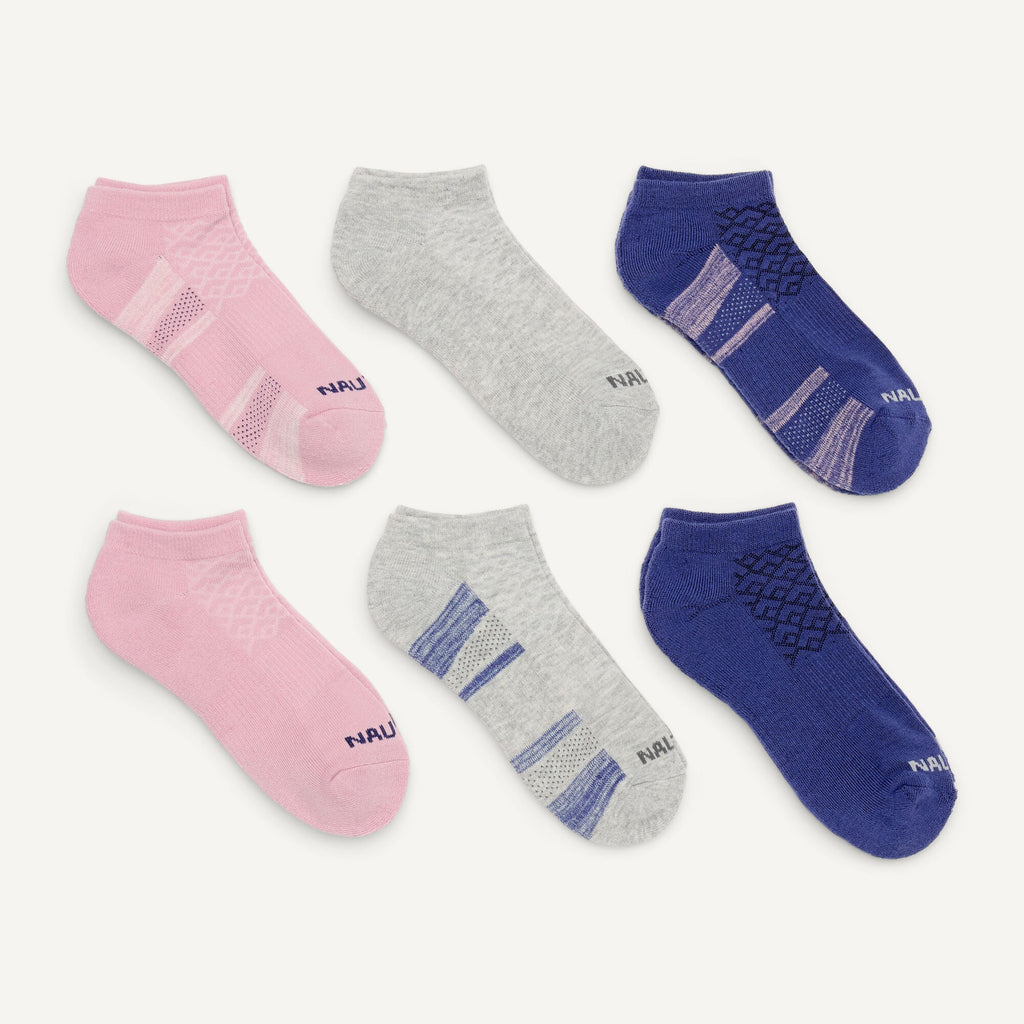 Nautica Womens Athletic Low Cut Socks, 6-Pack