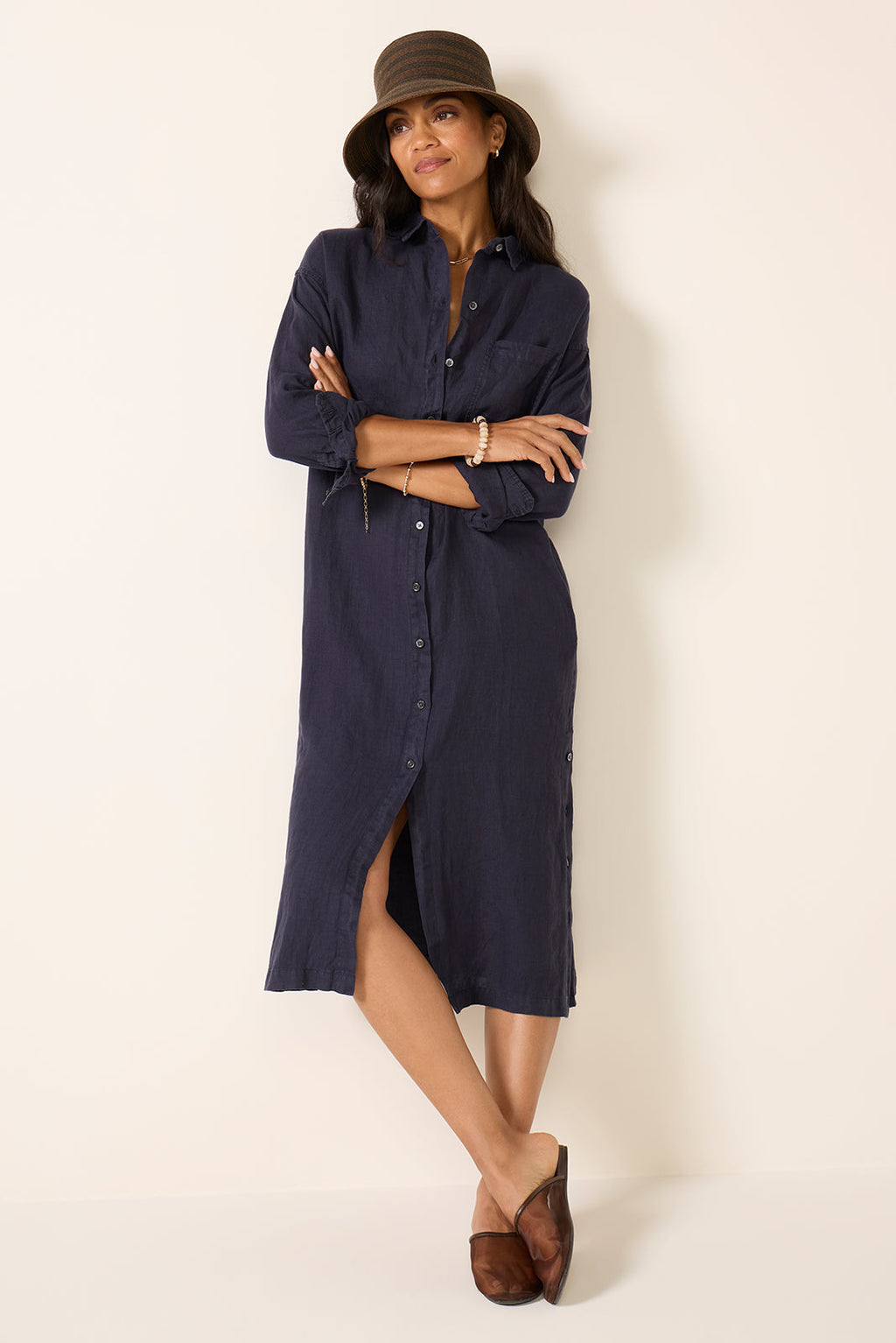 Women's Kerry Linen Shirt Dress