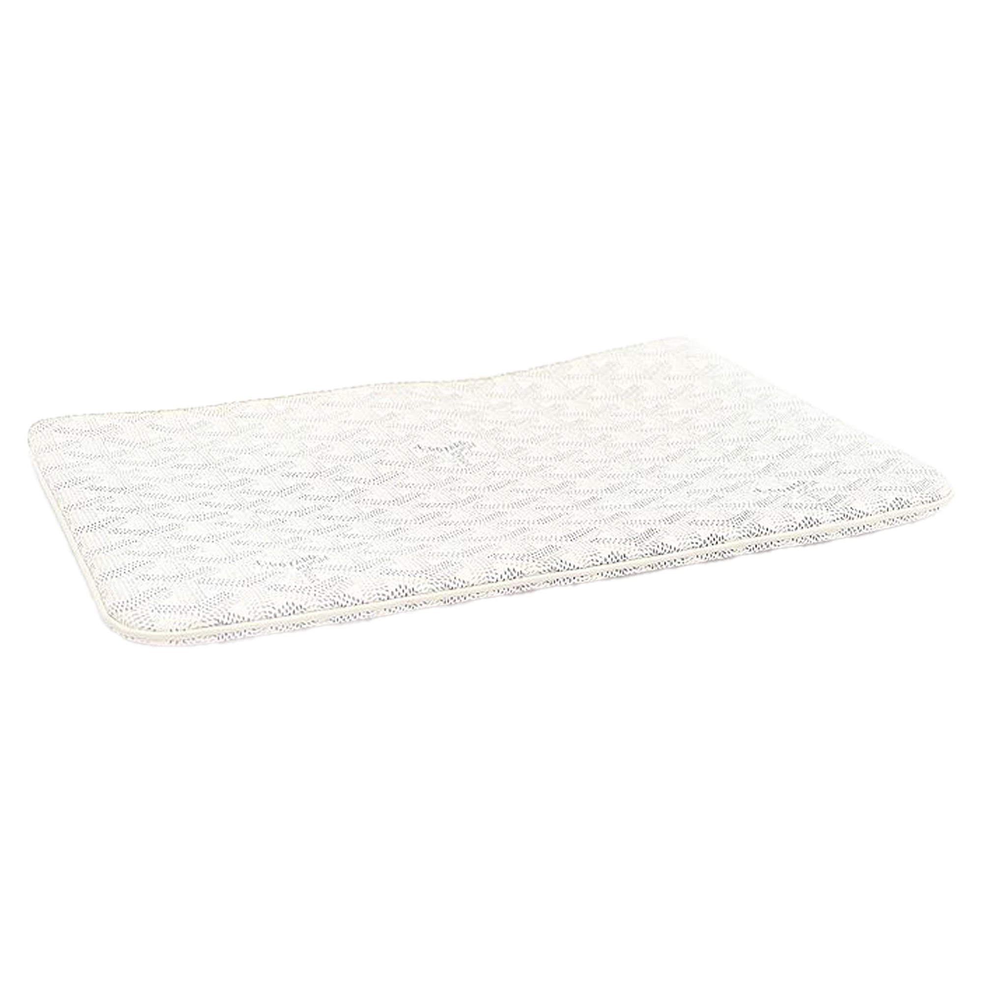 Goyard White Goyardine Canvas Senat Mm Clutch