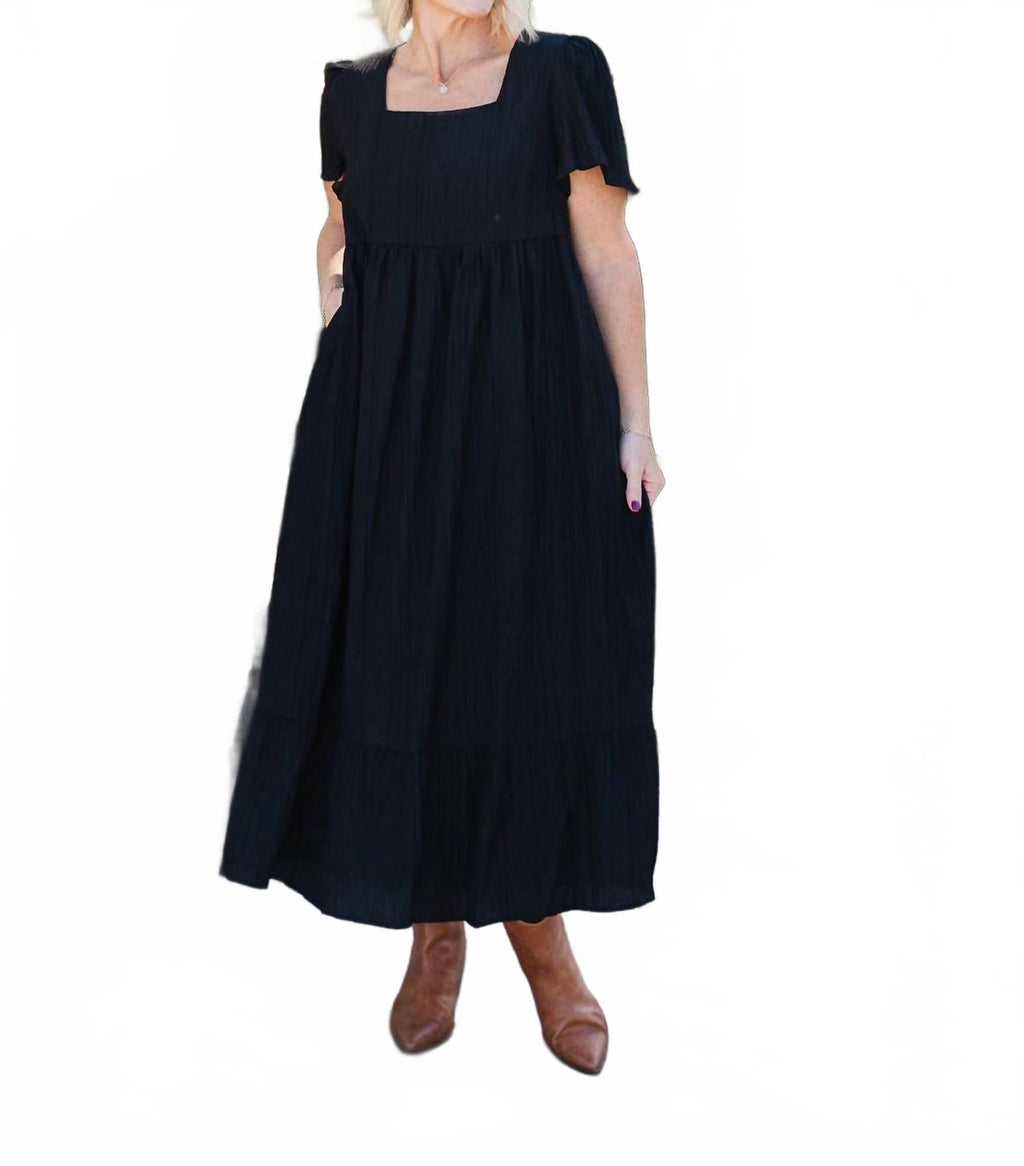Wendi Midi Dress In Black