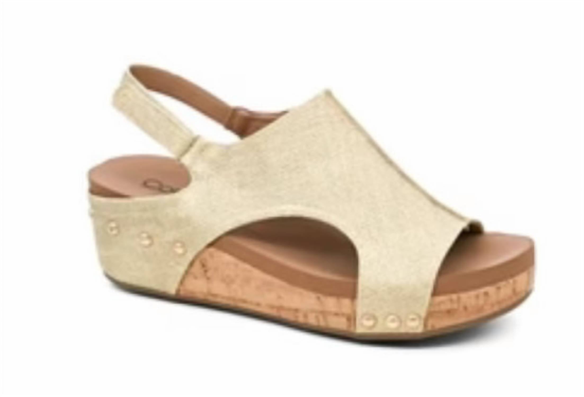 Women's Volta 2 Wedge Sandals In Washed Gold