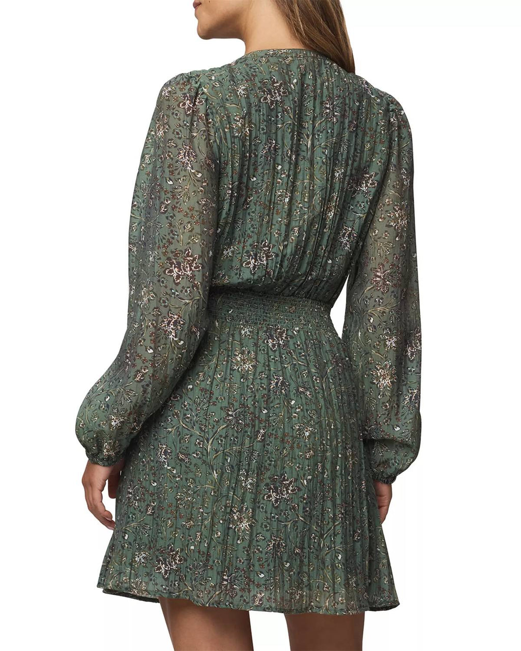 Versailles Dress In Vine Floral Print