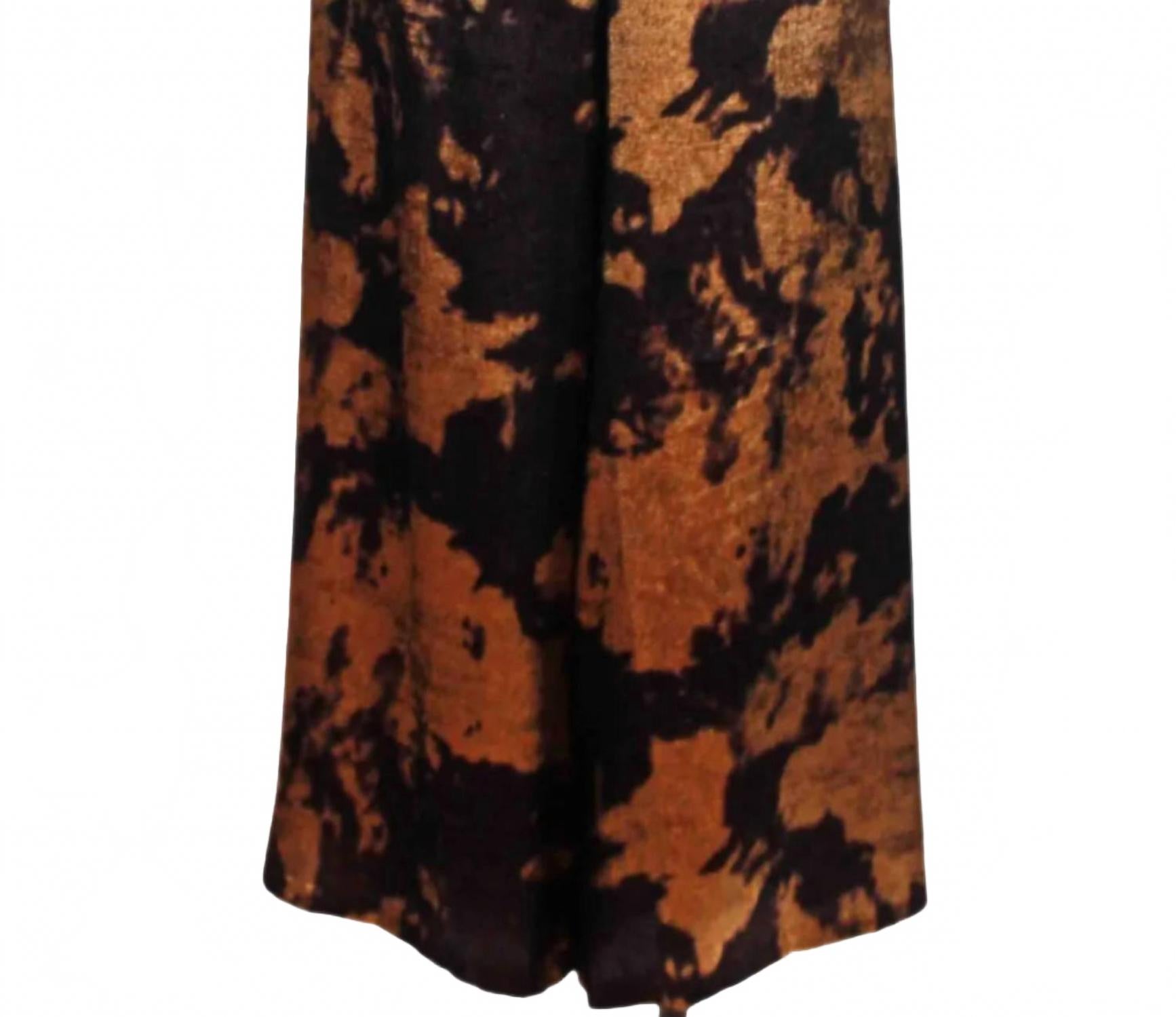 Loretta Flared Trousers In Black/gold