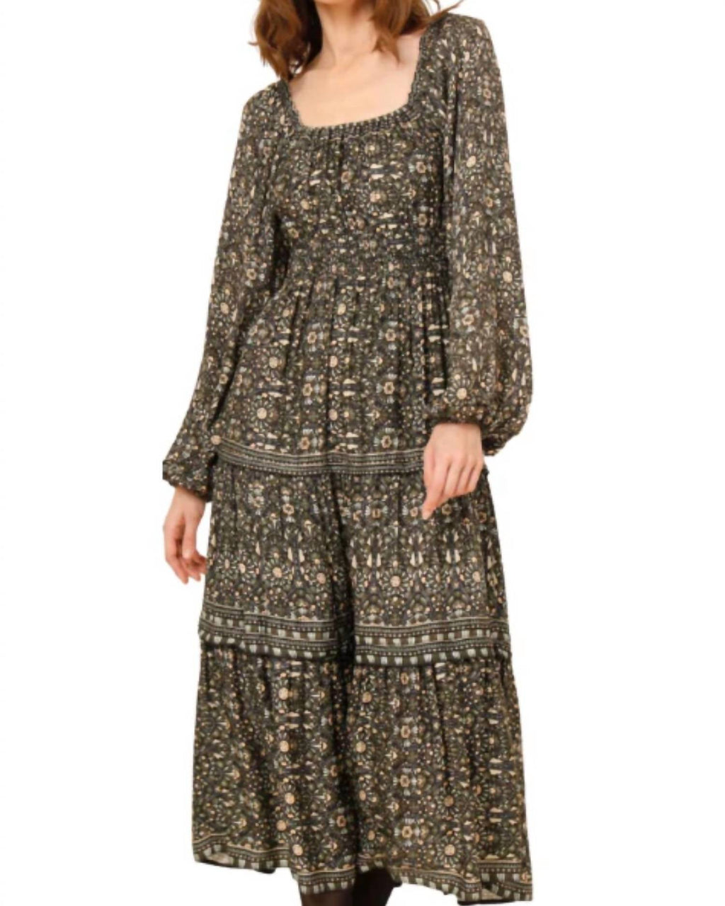 Monica Midi Dress In Green