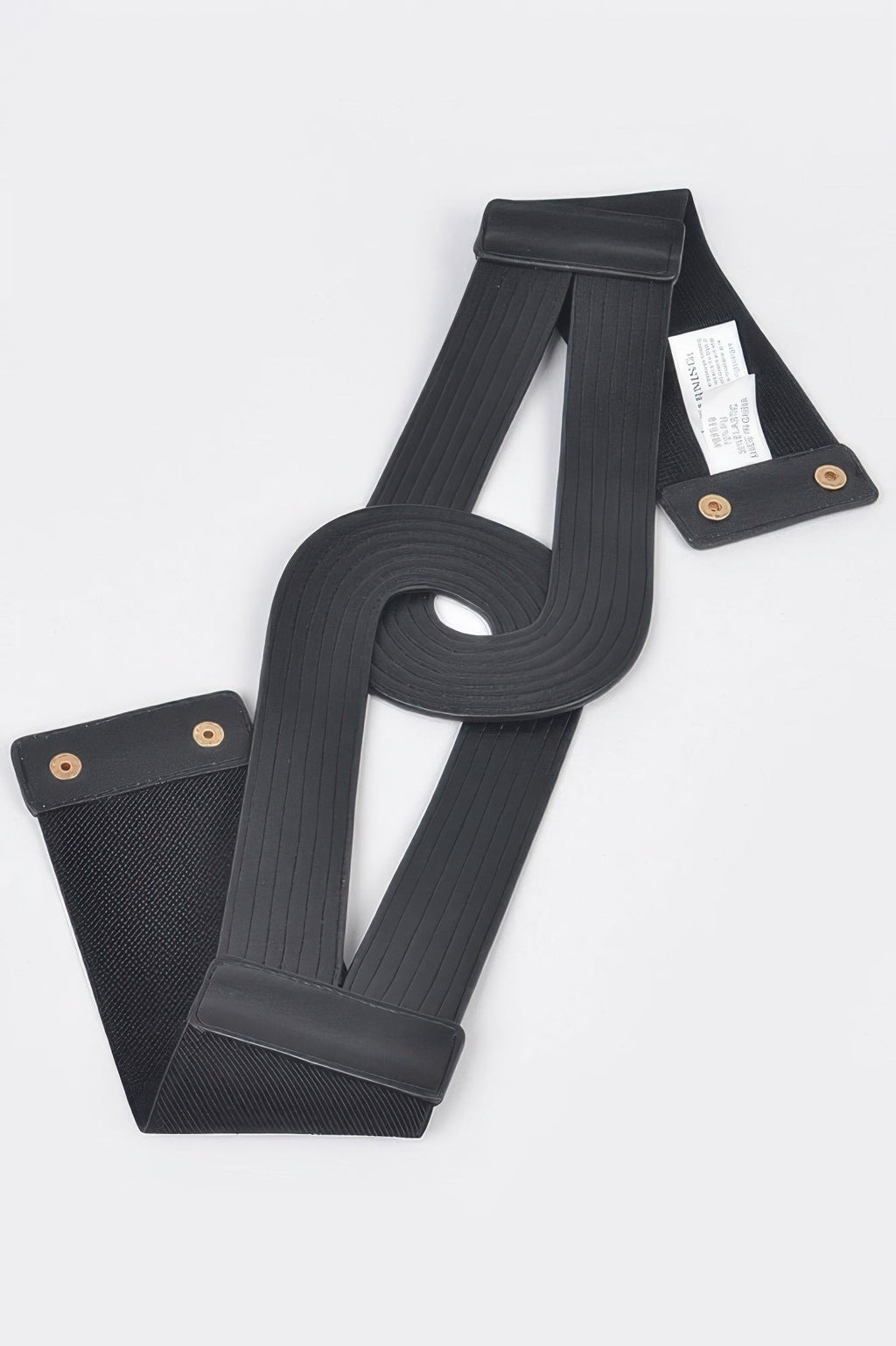 Faux Leather Elastic Belt