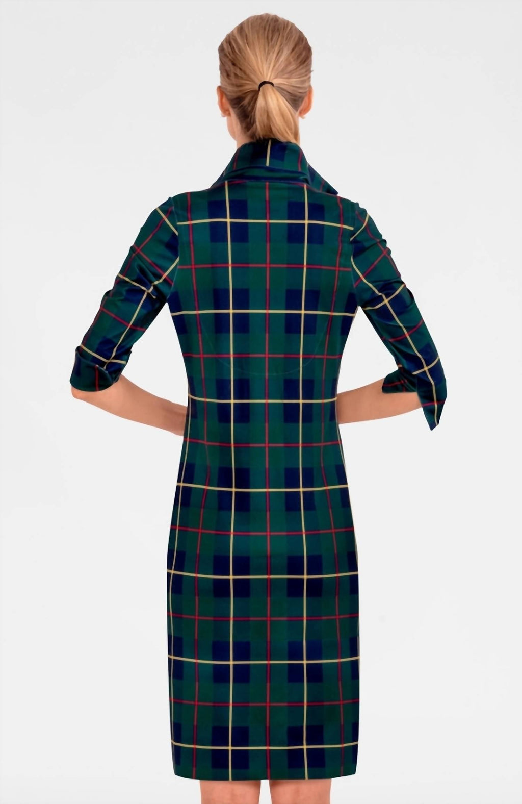 Plaidly Cooper Everywhere Dress In Green Multi