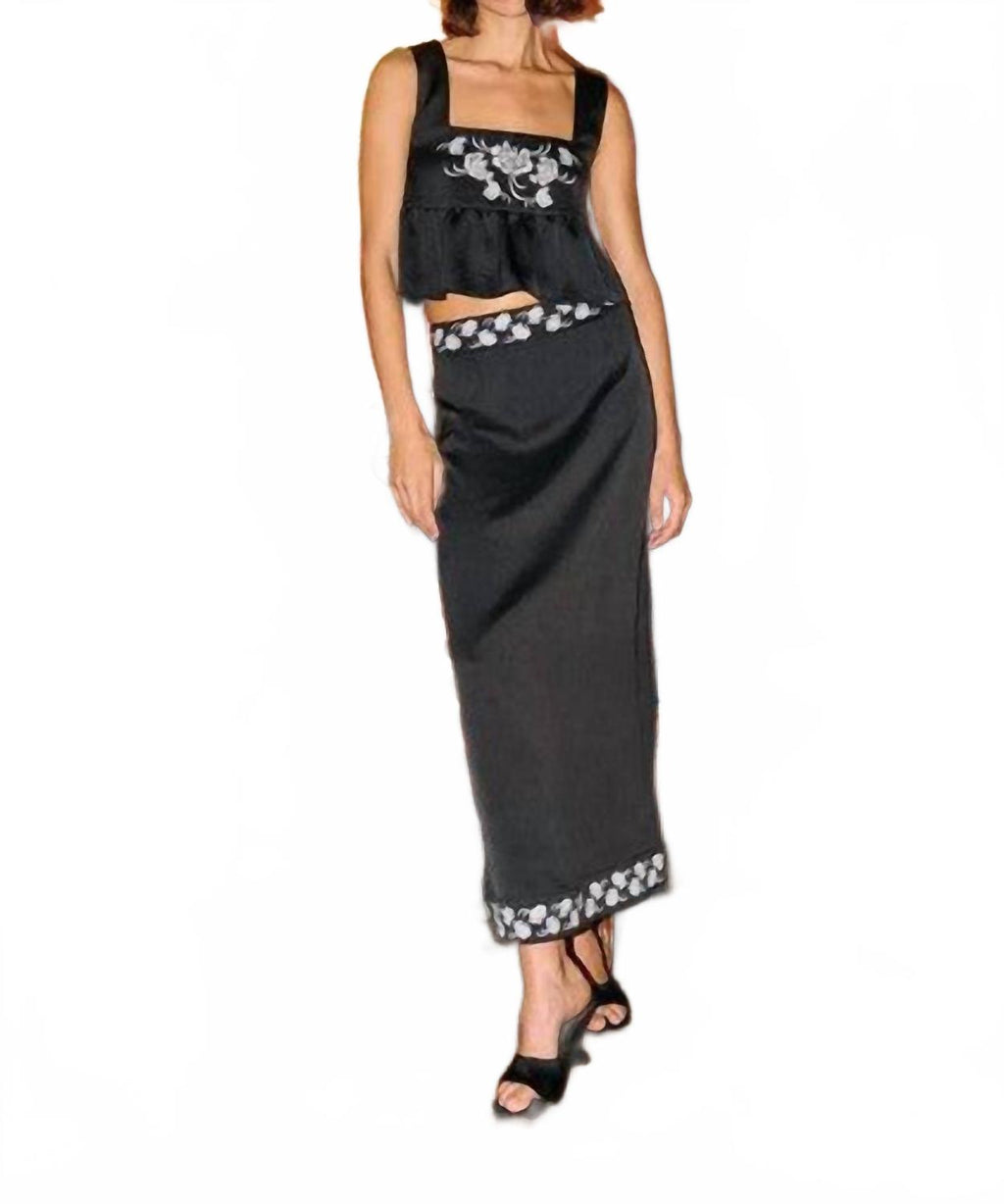 Elly Maxi Skirt In Black