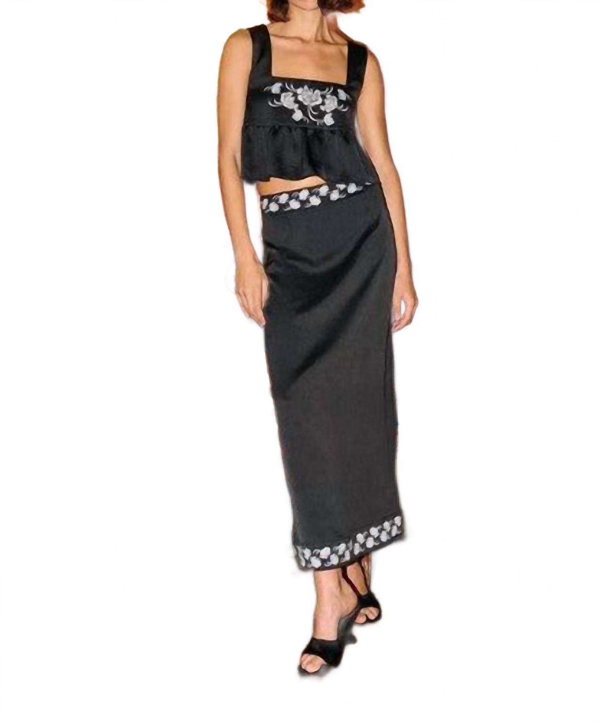 Elly Maxi Skirt In Black