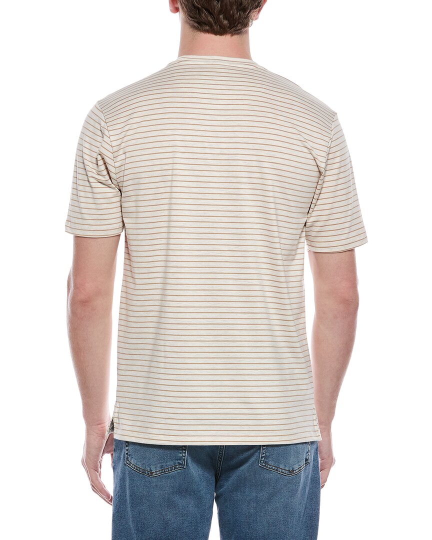 WEATHERPROOF VINTAGE Stretch Dobby Striped Crewneck T-Shirt