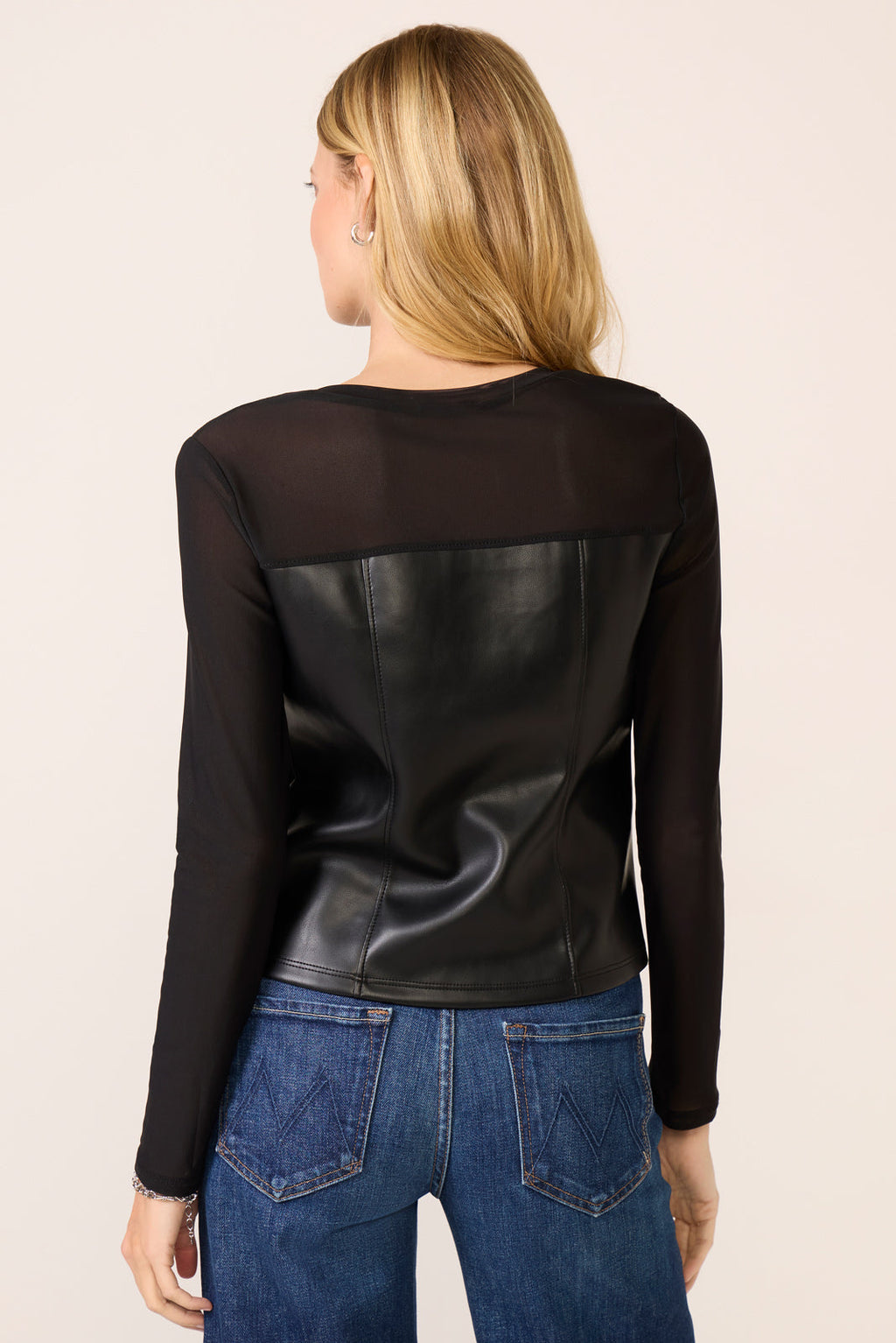 Women's Faux Leather Corset Top