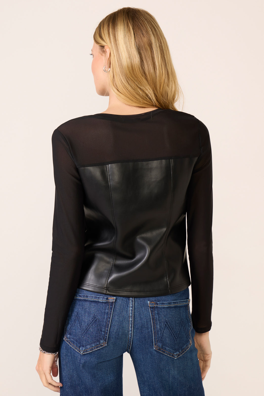 Women's Faux Leather Corset Top