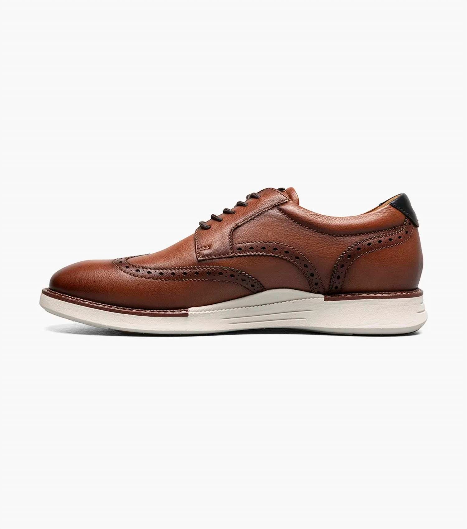 Men's Launch Wingtip Oxford Shoes In Cognac