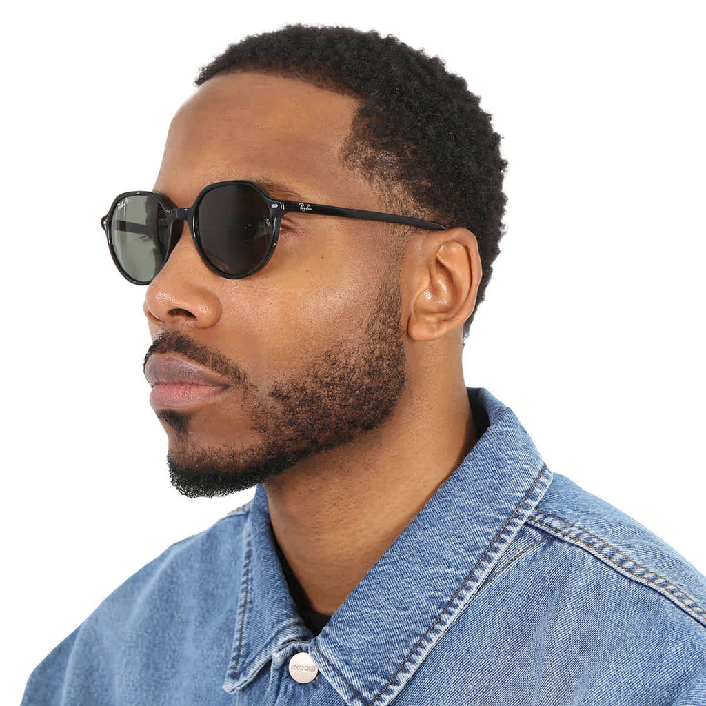 Ray Ban Thalia Polarized Green Square Unisex Sunglasses RB2195 901/58 53