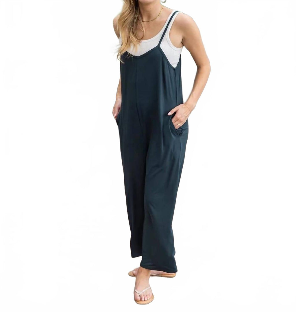 Everyday Jumpsuit In Deep Sea