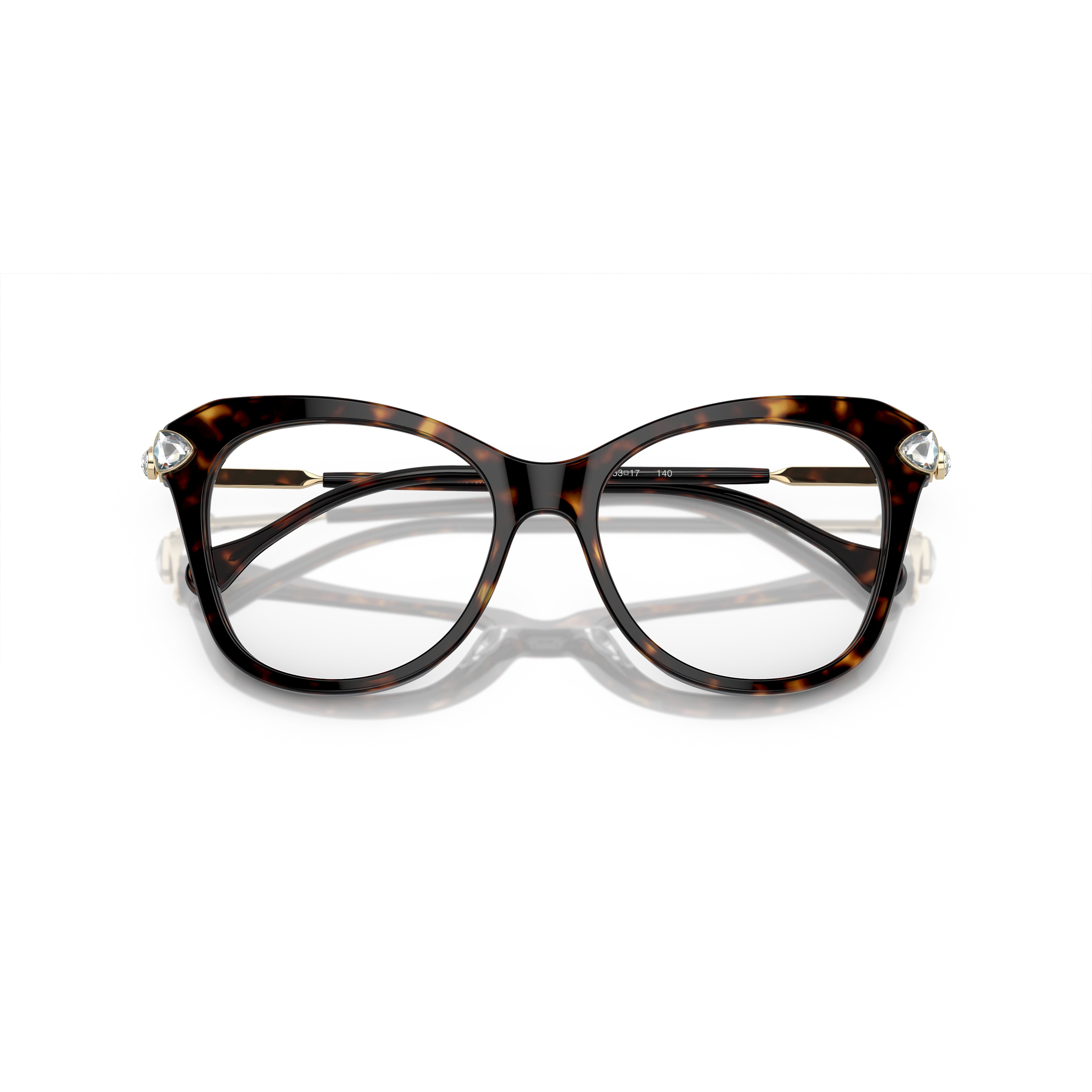 0Sk2012 Bold Cat-Eye Sunglasses with Crystal Embellishments